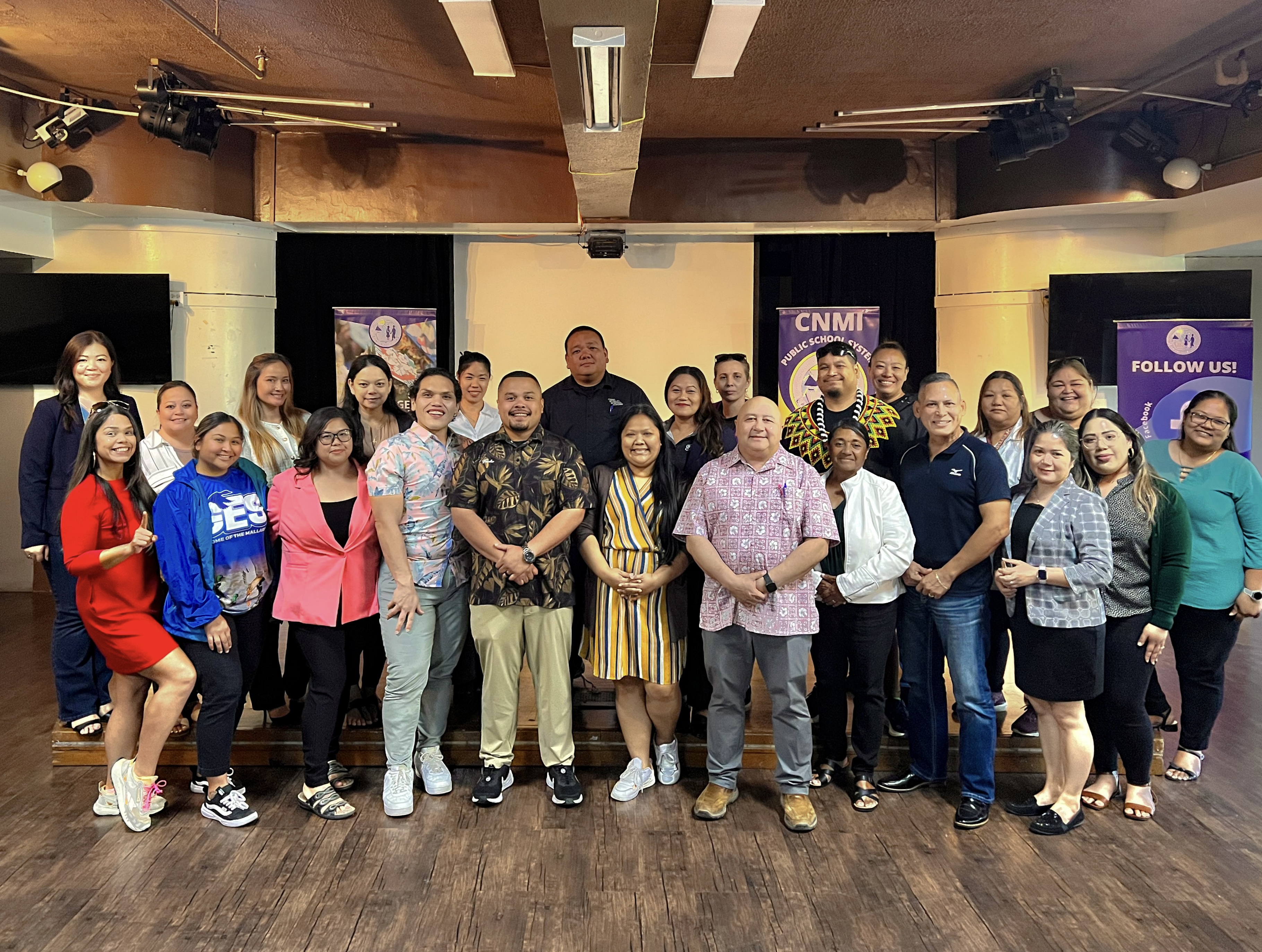 Public school vice principals from 20 elementary, middle, and high schools on Saipan, Tinian, and Rota gathered on Friday for a professional development workshop. Joining them were Commissioner of Education Dr. Lawrence F. Camacho, Associate Commissioner for Administrative Service Eric Magofna, PSS Federal Programs Officer Jacqueline P. Che, Finance and Budget Director Arlene Lizama, Human Resource Officer Lucretia B. Deleon Guerrero, Acting Special Education Program Nora Fujihira, among other education officials.