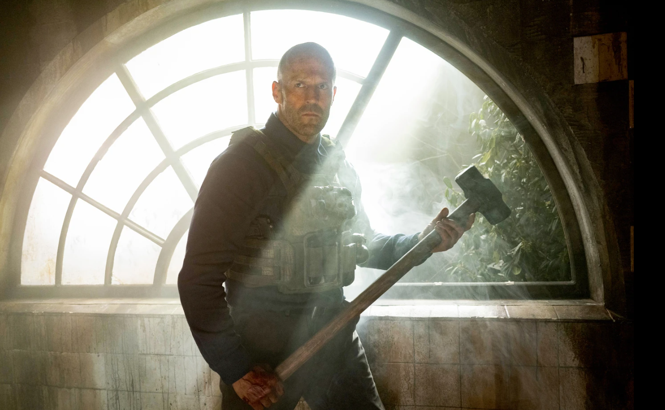 Jason Statham in a scene from “A Working Man.”