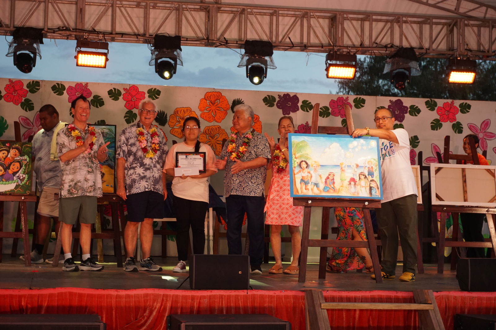 Mei Li topped the Student Category for her “Children, the Future of Saipan, are Enjoying Themselves Under the Cool.”
