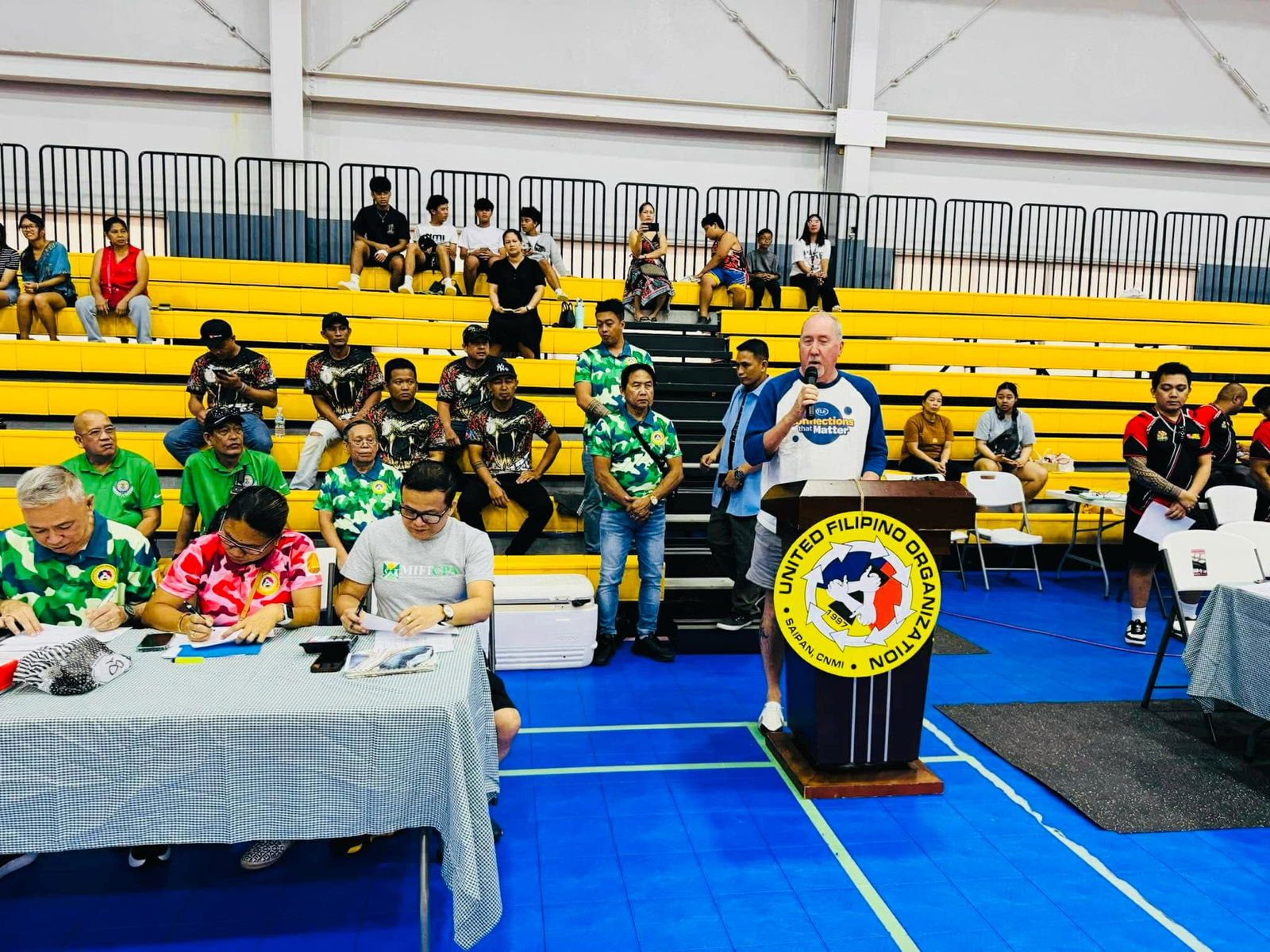 IT&E Customer Operations, Marketing, Network Operations Center Executive Director Rob Harrel delivers his remarks.