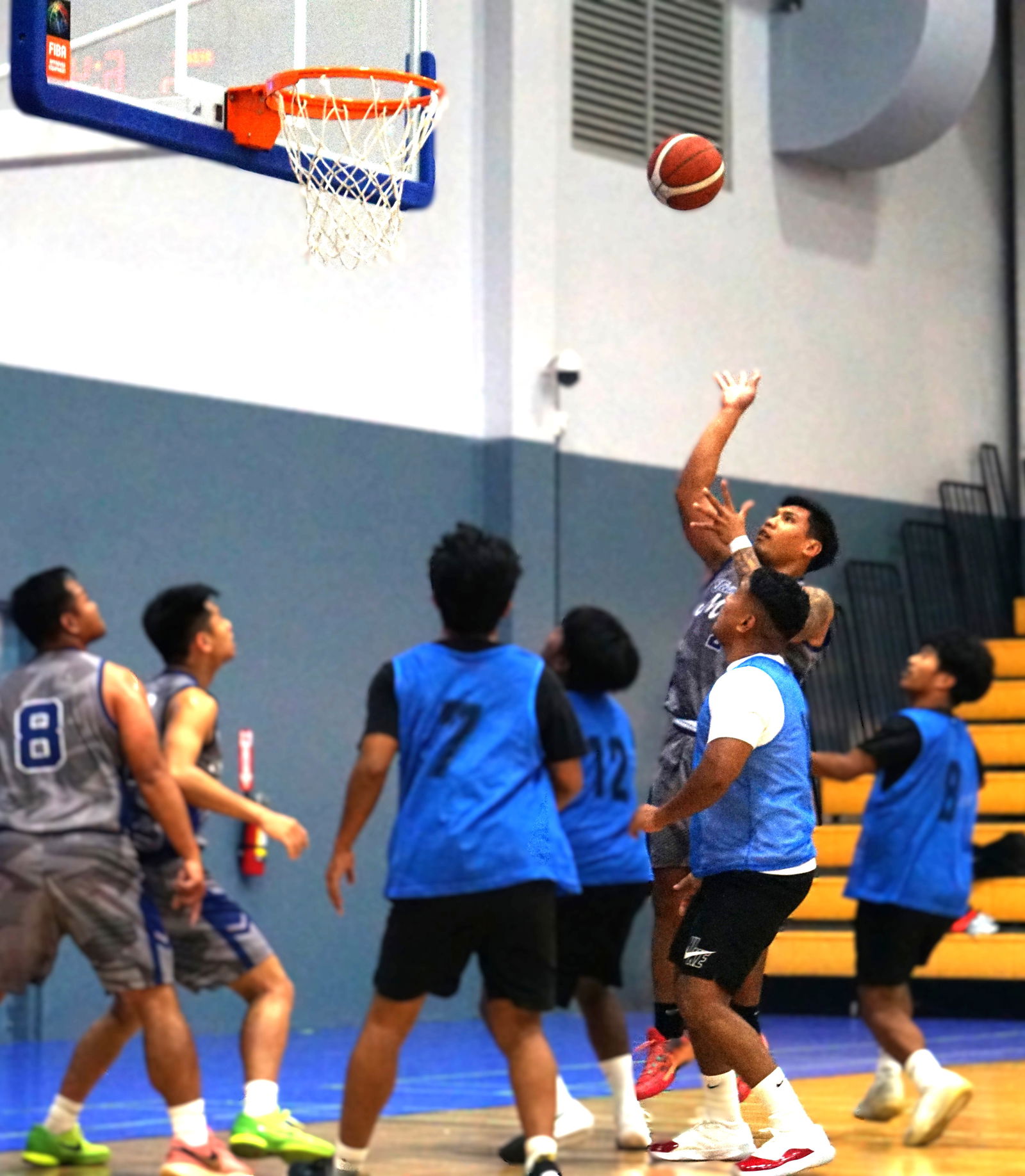Marianas’ Mii Tekopua attempts a floater during a game against Akkari 1 in the Michelob Ultra Cup 2025 at the Ada gym on Saturday.Photo by James F. Sablan Jr.