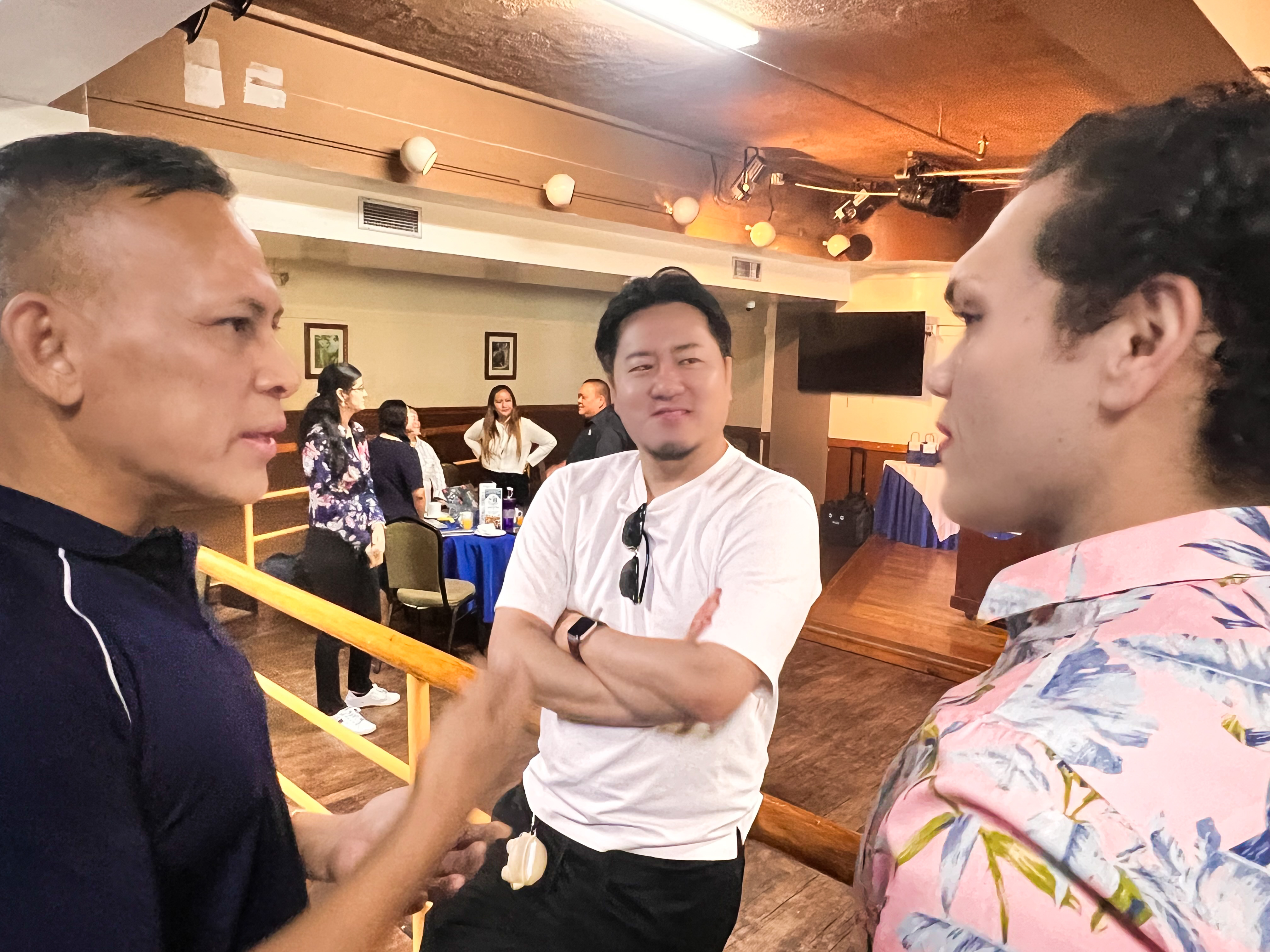 Vice Principals Jonas Barcinas, Reo Arriola, and Romolo Orsini participate in one of the breakout sessions.