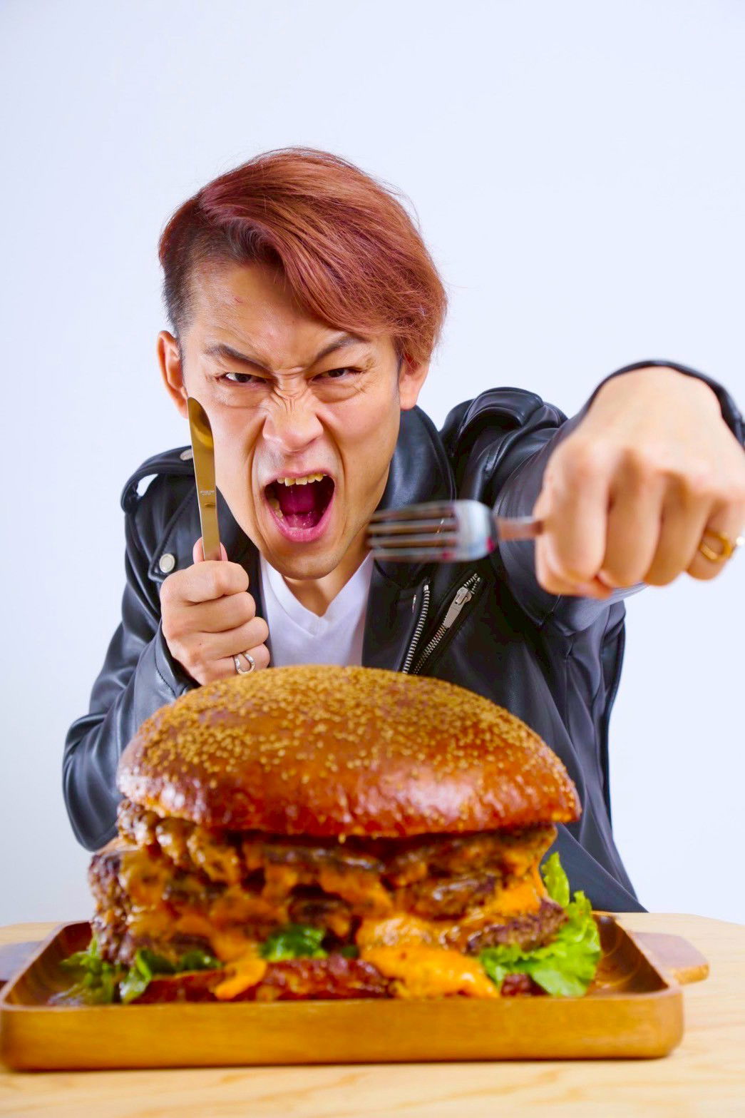 Professional food fighter Max Suzuki of Japan