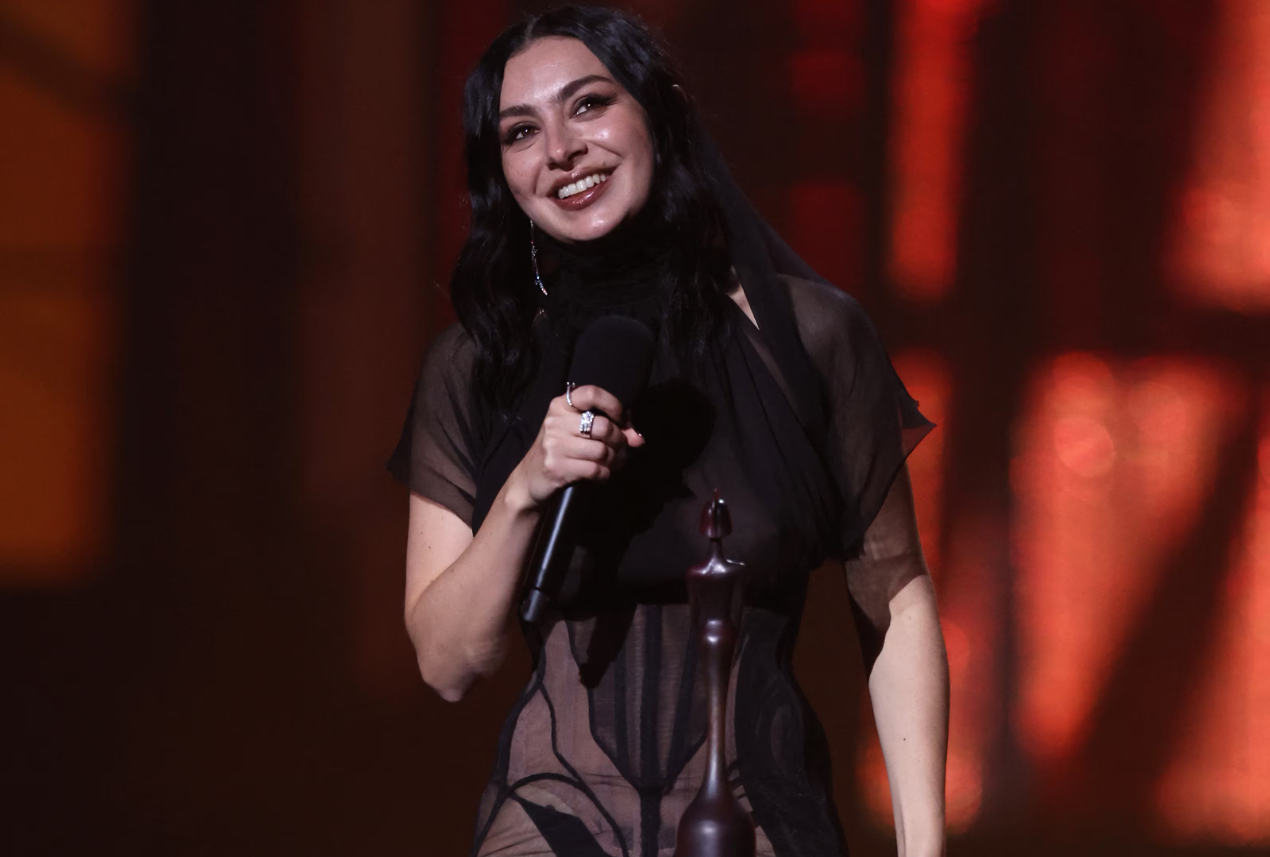 Charli xcx receives the award for Artist of the Year during the BRIT Awards at the O2 Arena in London, Britain, March 1, 2025.REUTERS