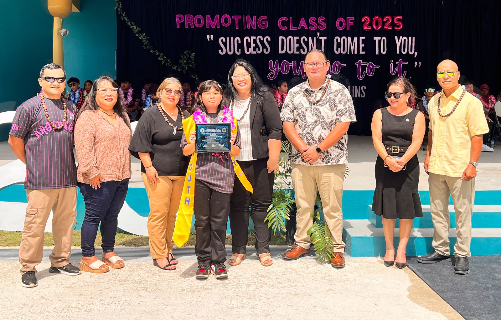 The Perseverance Award was presented by the Rota Municipal Council to Jocelyn Alexi Zambales Atalig.