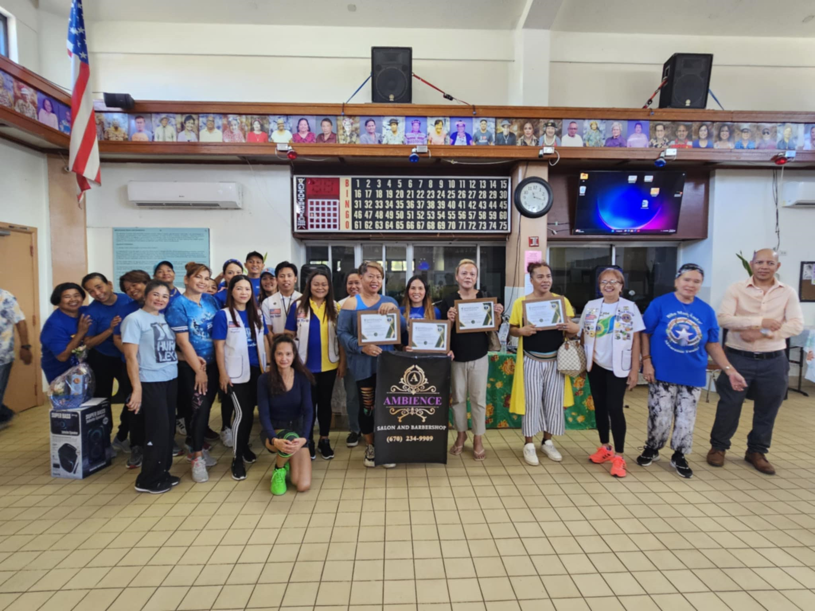 Hair styling and eyebrow threading services were provided to the manamko' by Ambience Salon & Rejuvenate Salon.