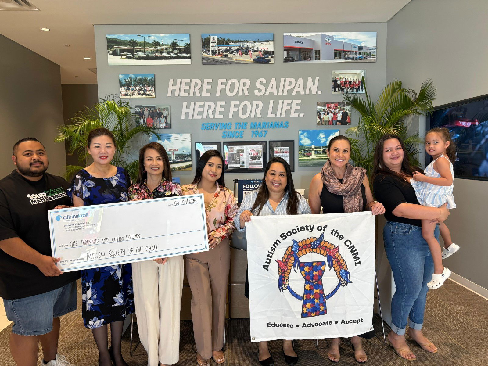 Autism Society of the CNMI has been selected as the latest recipient of Atkins Kroll’s Community Matters program.Contributed photo
