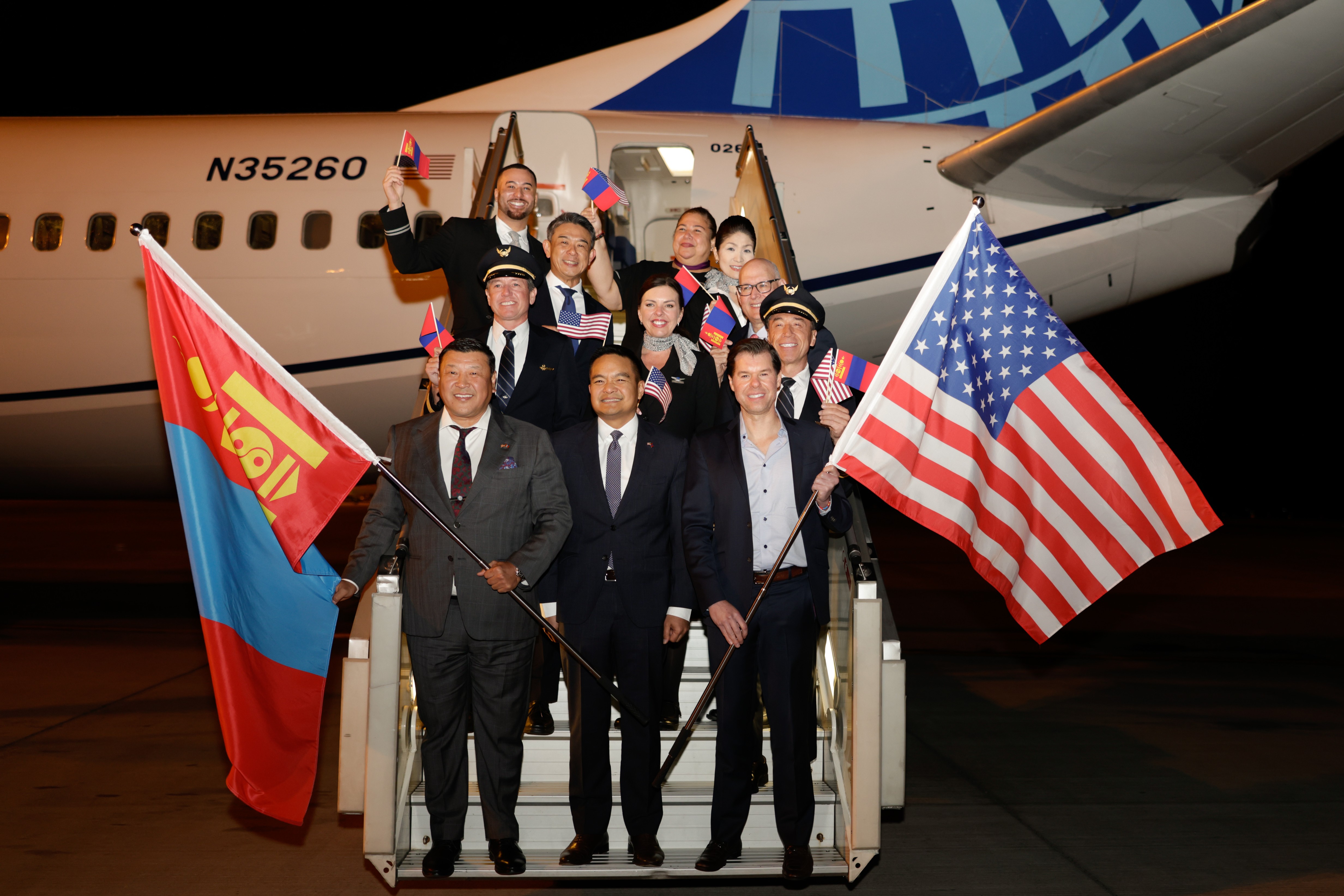 United Airlines’ first ever flight from Tokyo Narita to Ulaanbaatar, Mongolia commenced on May 1, 2025.United Airlines photo