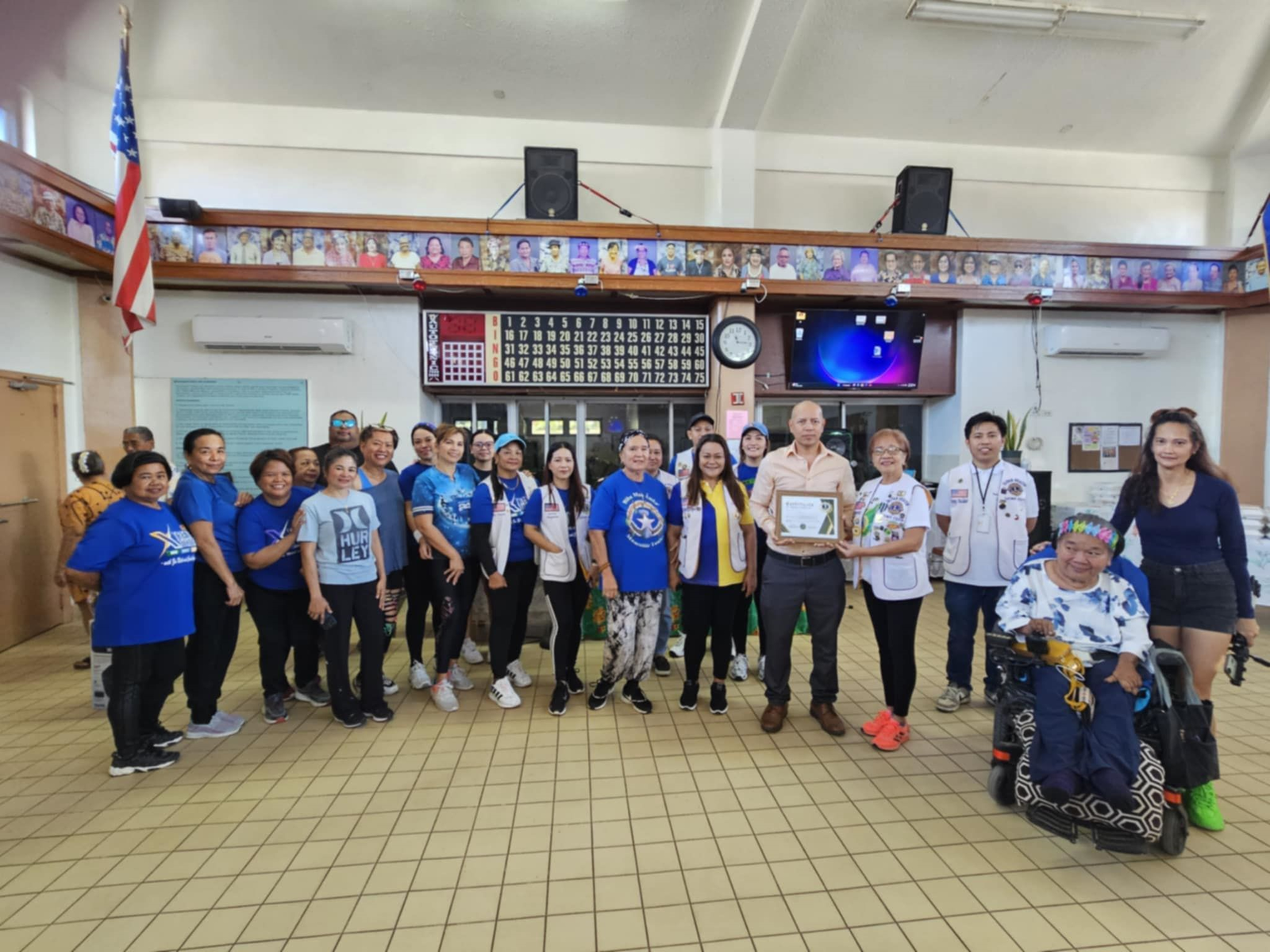 The Saipan Beacon Lions thanked Office on Aging Director Walter Manglona for “always reaching out” to the community to support activities for senior citizens.