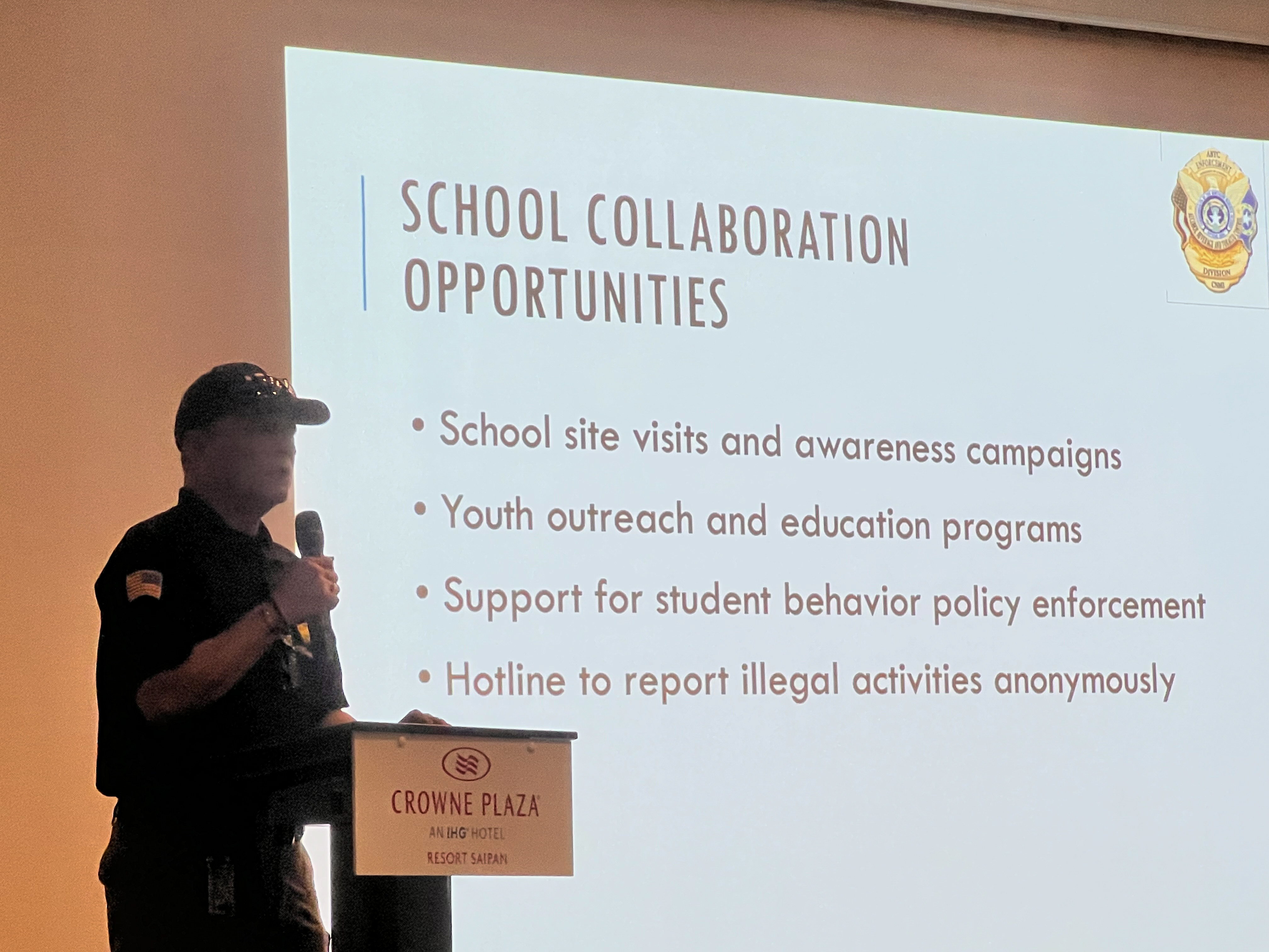 CNMI Division of Alcohol Beverage and Tobacco Control Director Dave Maratita talks about the partnership opportunities between his agency and various public schools in the Commonwealth.