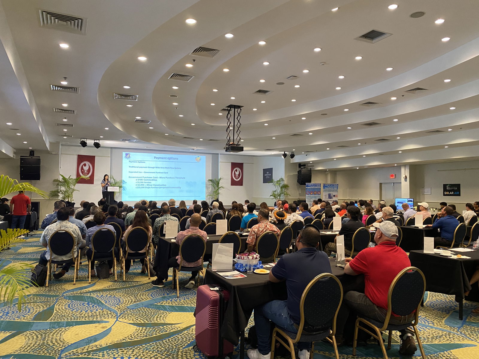 Island residents listen to a presentation during the 2025 Industry Day on Friday, May 2 at the Crowne Plaza Resort.  