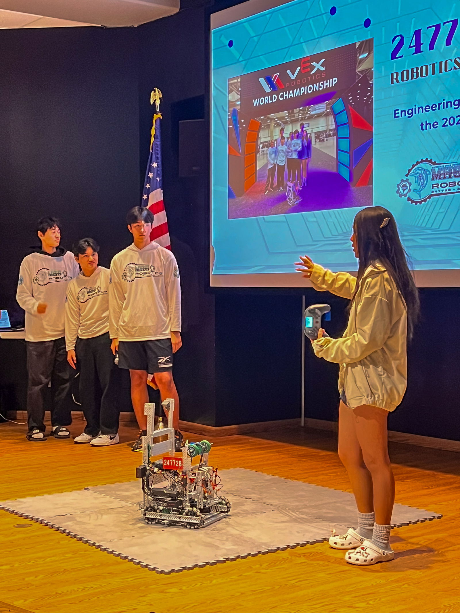 The Lattebots, the CNMI’s Vex Robotics Team, present their highly acclaimed robot.