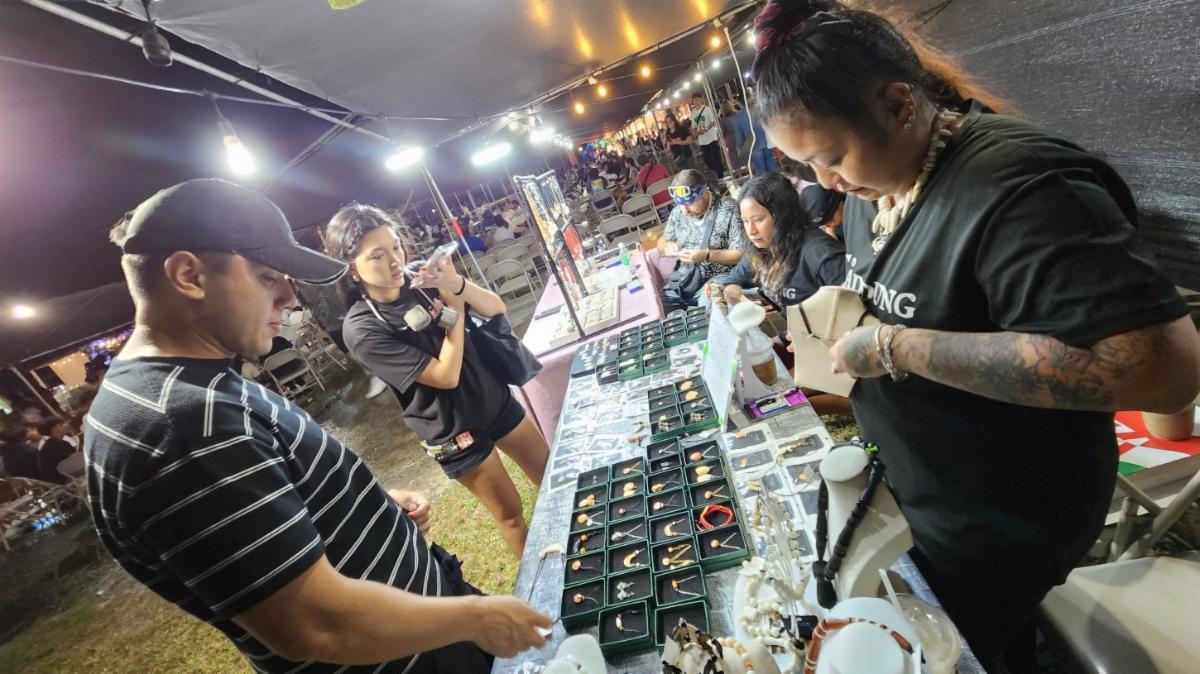 Local artists and craftsmen are part of the 26th Annual Taste of the Marianas International Food Festival on May 24, 2025, at American Memorial Park, Saipan.