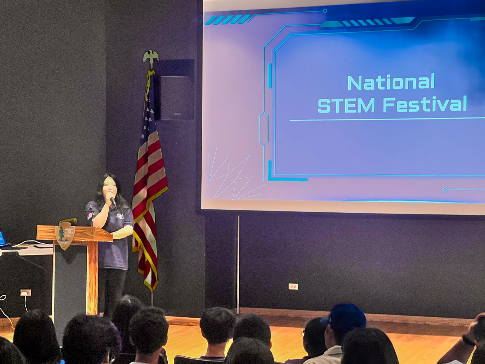 Student Ja Young Kim speaks of her highly praised research project that she presented at the National STEM Festival.