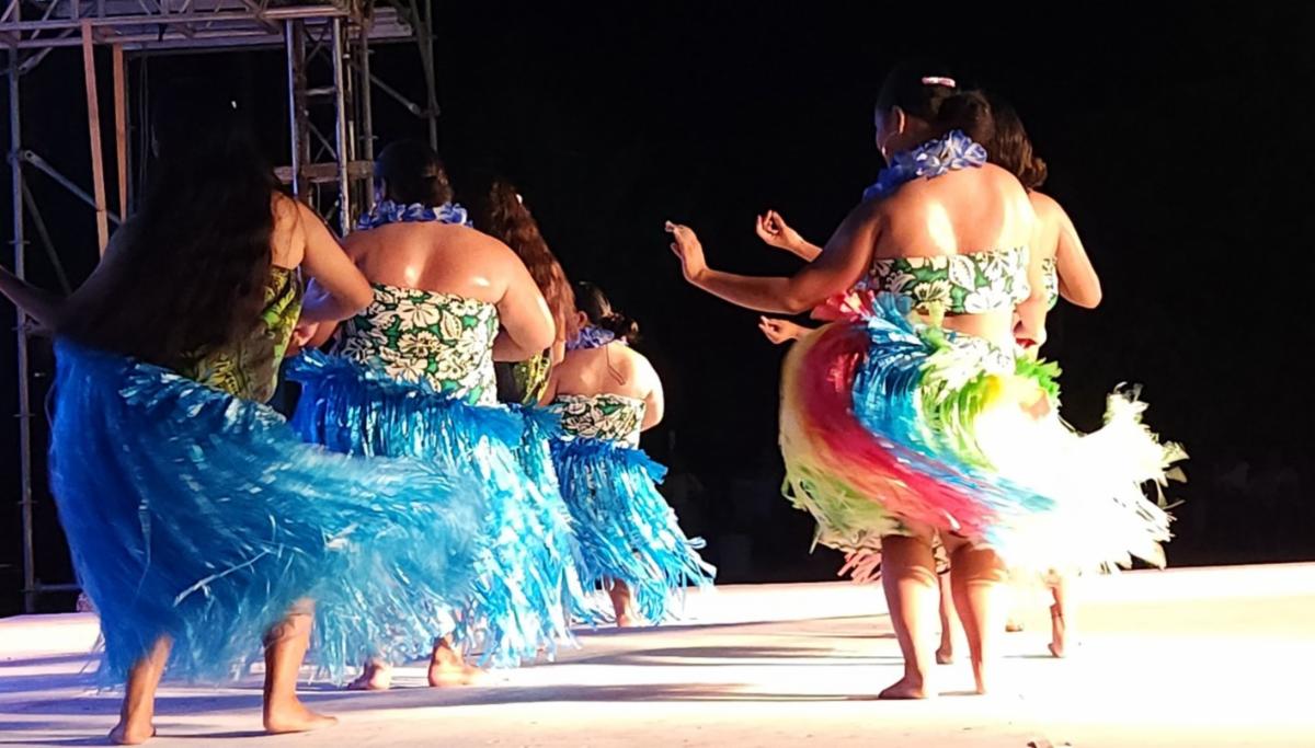 Flores Sinser performs at the 26th Annual Taste of the Marianas International Food Festival on May 3, 2025, in Saipan. The annual signature event of the Marianas Visitors Authority featuring food, drinks, arts & crafts, and live entertainment will be held every Saturday evening in May at American Memorial Park, Garapan.