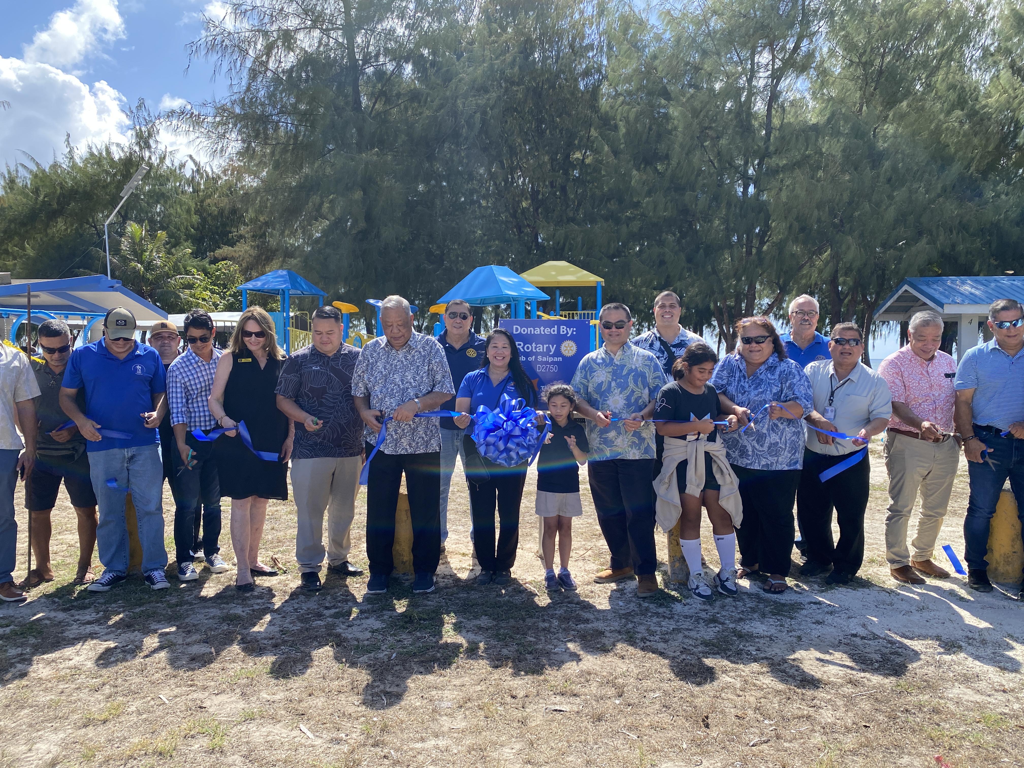 The Rotary Club of Saipan opened a new playground at San Isidro Beach Park on May 8, 2025.