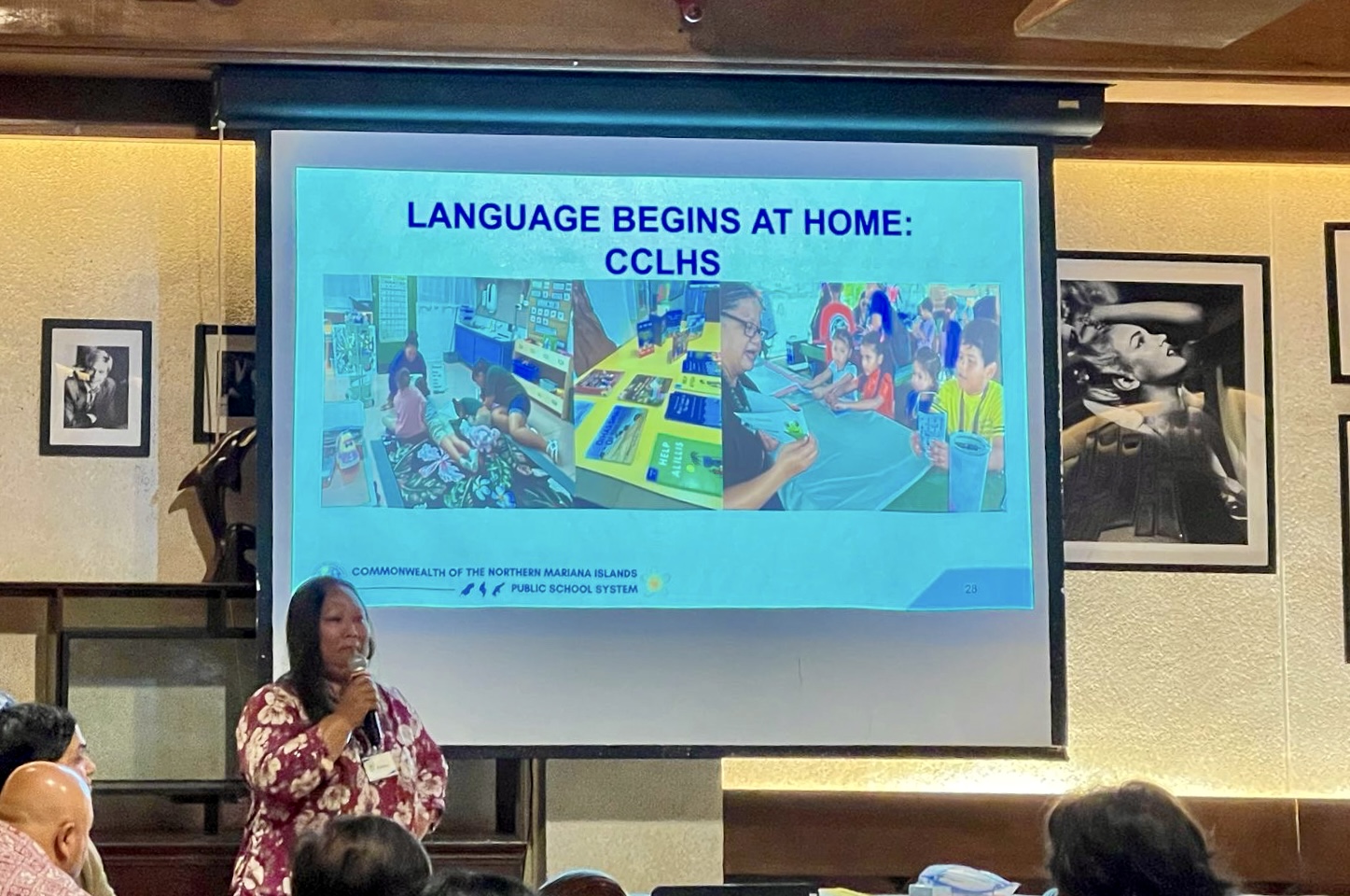 PSS CCLHS-Carolinian Program Manager Monica Pua talks about the role of home and families in the success of the bilingual program.