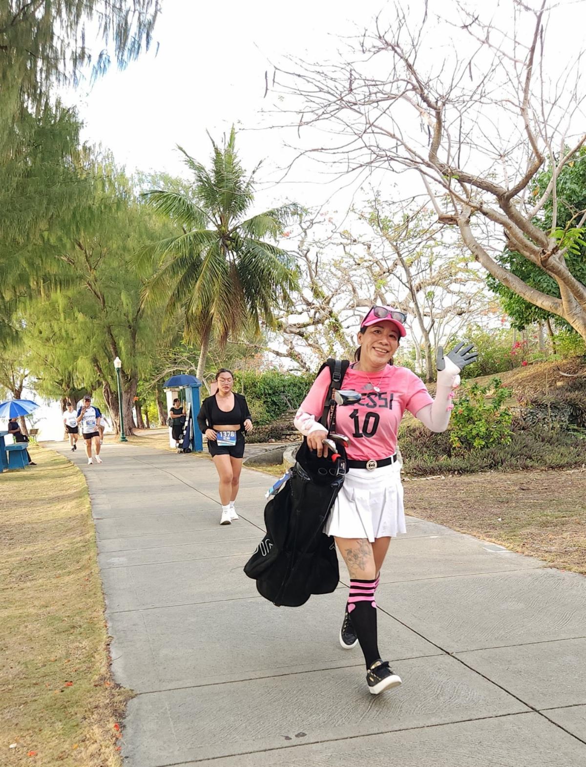 120 participants — including some dressed as tourists — join the Marianas Tourism Month 5K Sunset Run on May 19, 2025, starting at Garapan Fishing Base in Saipan.