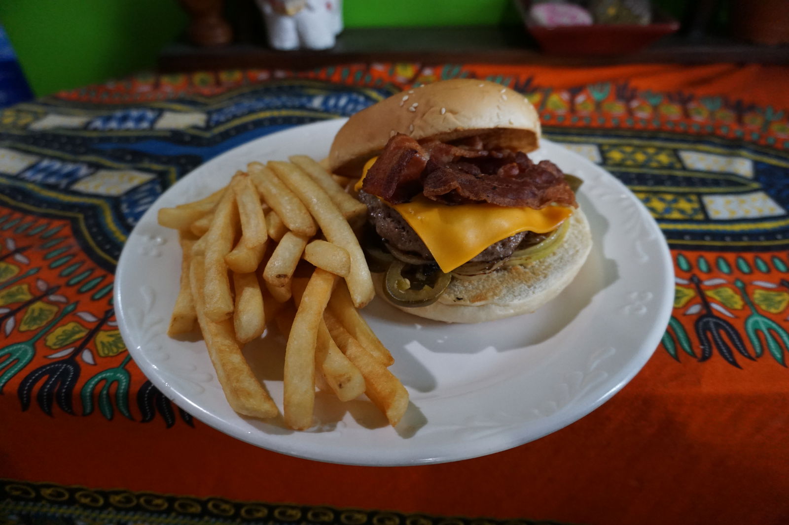 The Wild Bill's Death Burger is a hefty burger that is jam-packed with flavor. 