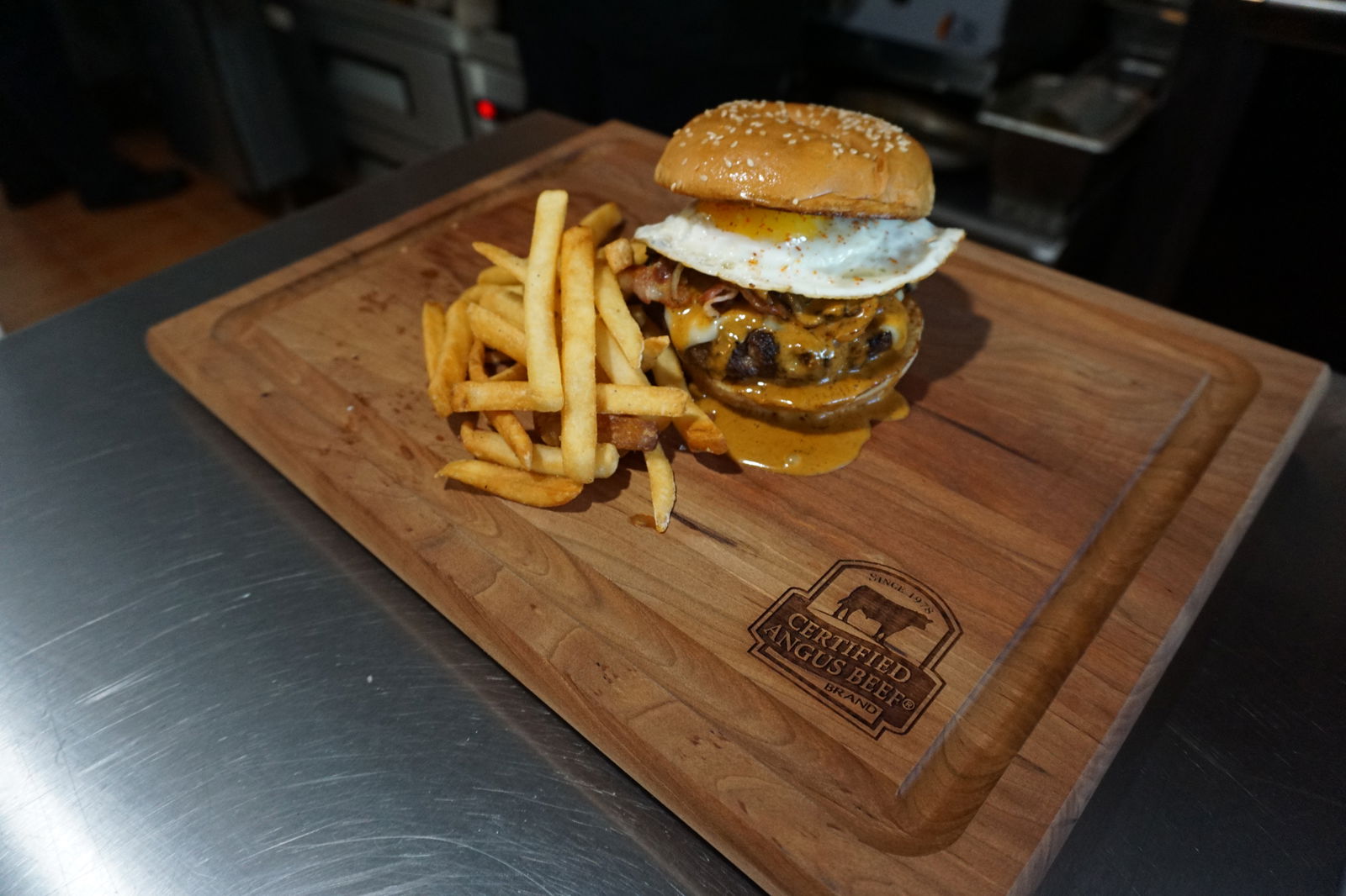 The Kaksaka Burger is something Chef Sonny Sablan dreamed up when he wanted a burger that was "fat, upon fat, upon egg." Dreams do come true at Ina's Kitchen.