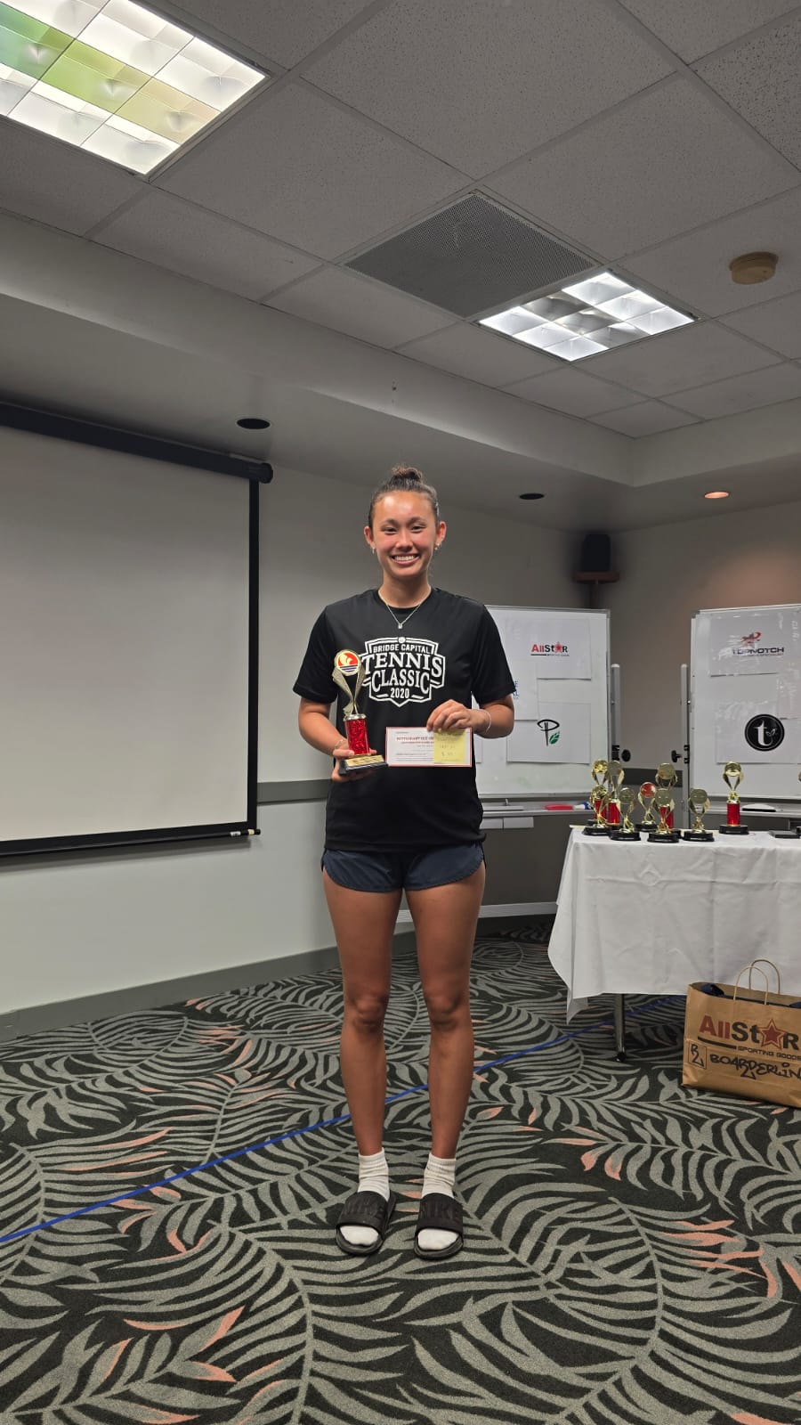 Hye Jin Elliot is the Singles Open Women's champion of the Pacific Islands Club Saipan 2025 Tennis Championships at PIC.