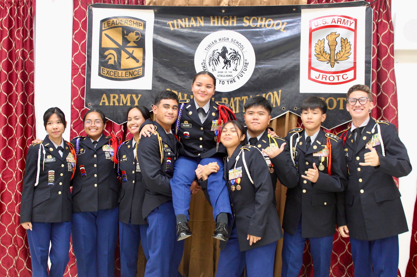 Stallion Battalion leadership group photo.Photo by C/SFC Juris Cabarles