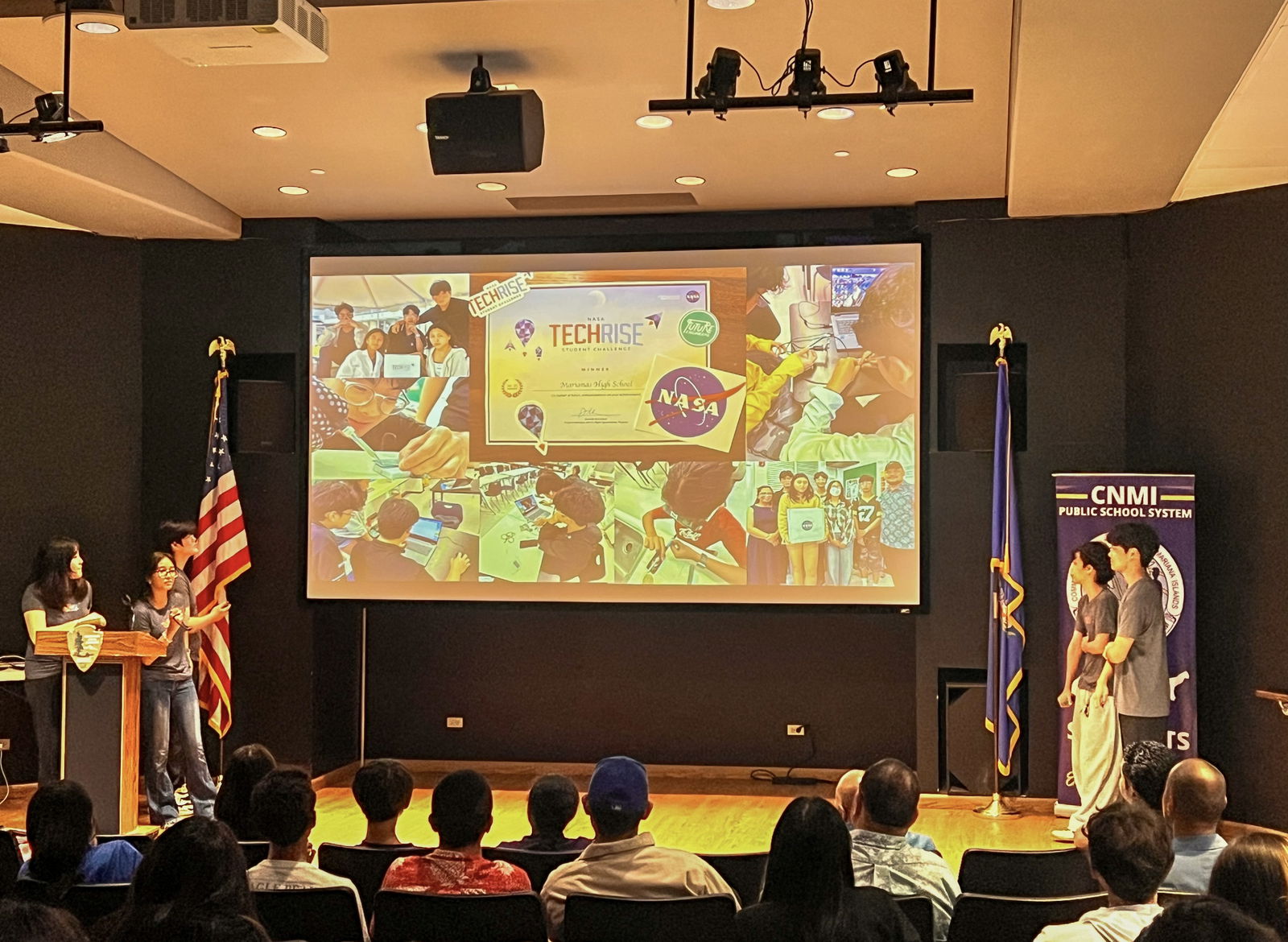 The NASA TechRise research project of Marianas High School students pertains to suborbital flight platforms.