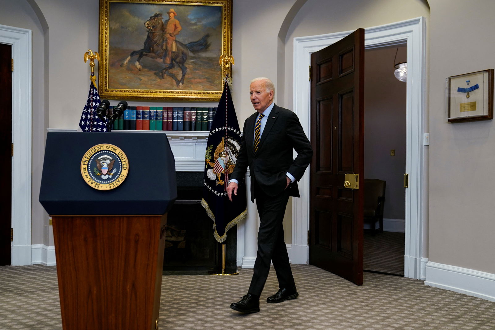 Then-President Joe Biden at the White House.REUTERS
