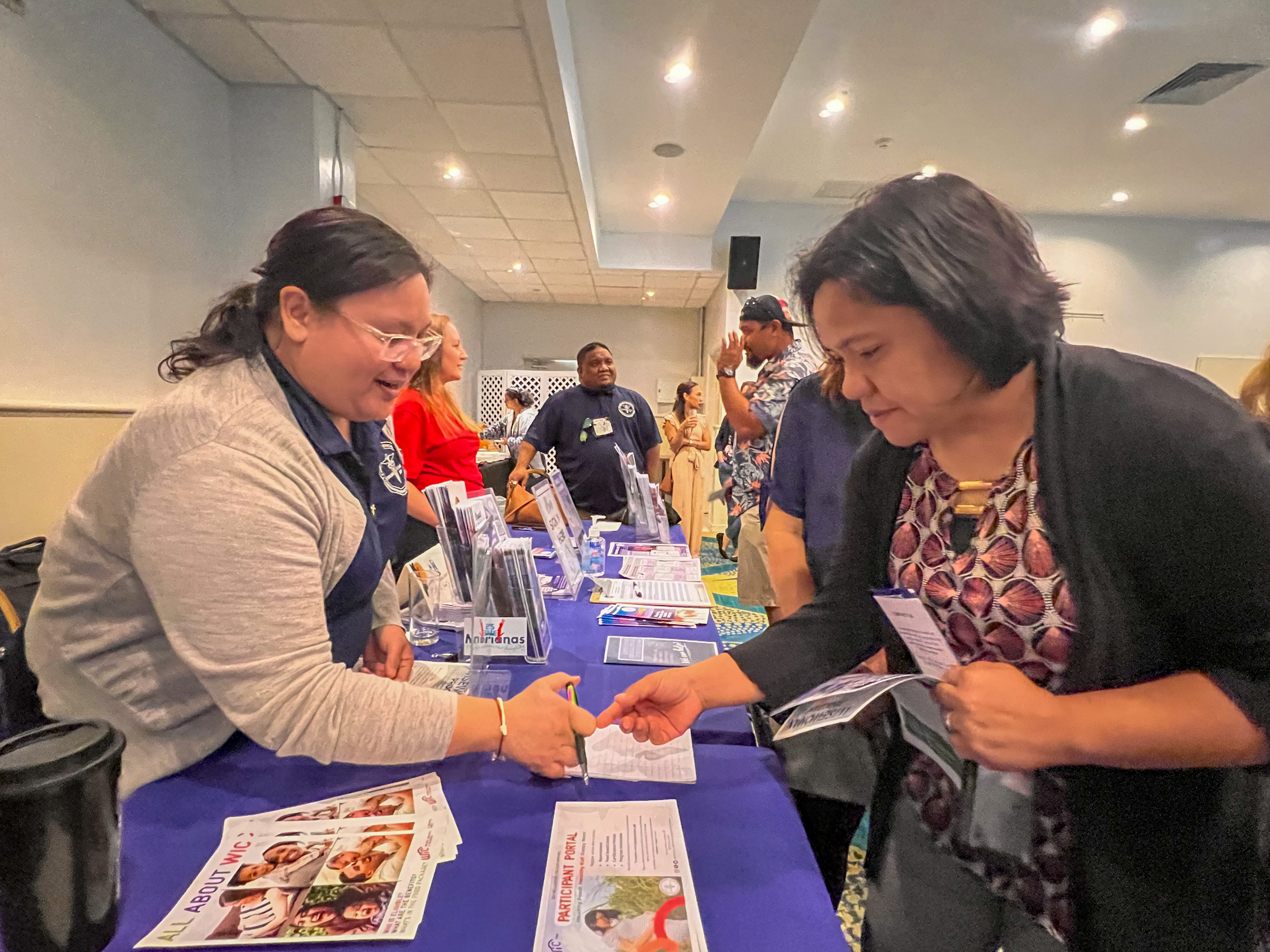 Exhibitors from various government programs and departments provided parents with information about additional resources.