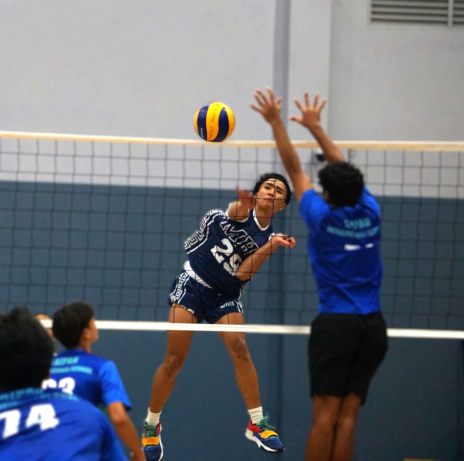 MHS’ KC Nuyles connects a devastating spike.