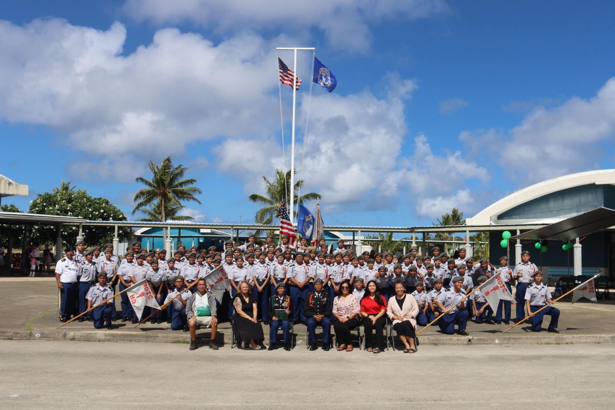 Saipan Southern High School’s Manta Ray Battalion conducted its annual change of command and promotion ceremony for the incoming battalion commander on May 9, 2025.