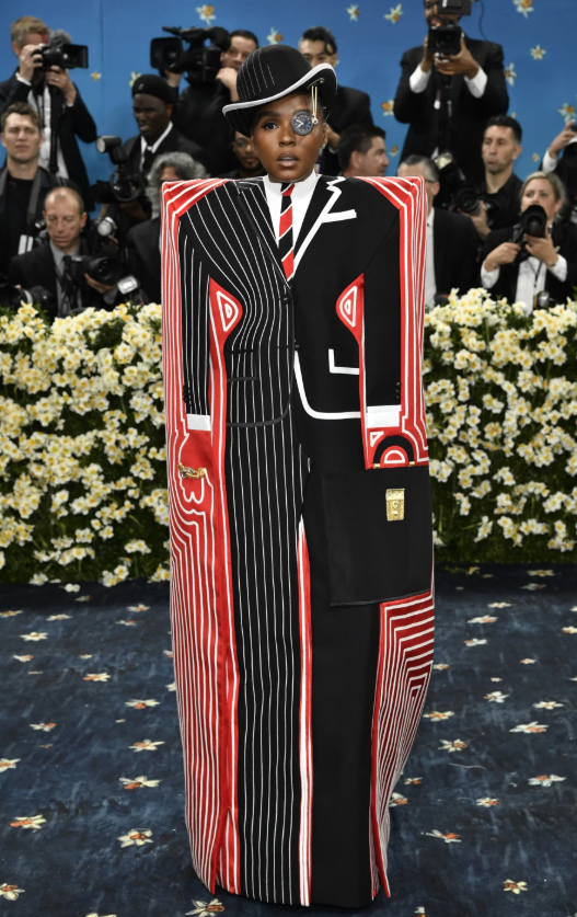 Janelle Monáe attends The Metropolitan Museum of Art’s Costume Institute benefit gala celebrating the opening of the “Superfine: Tailoring Black Style” exhibition on Monday, May 5, 2025 in New York.AP