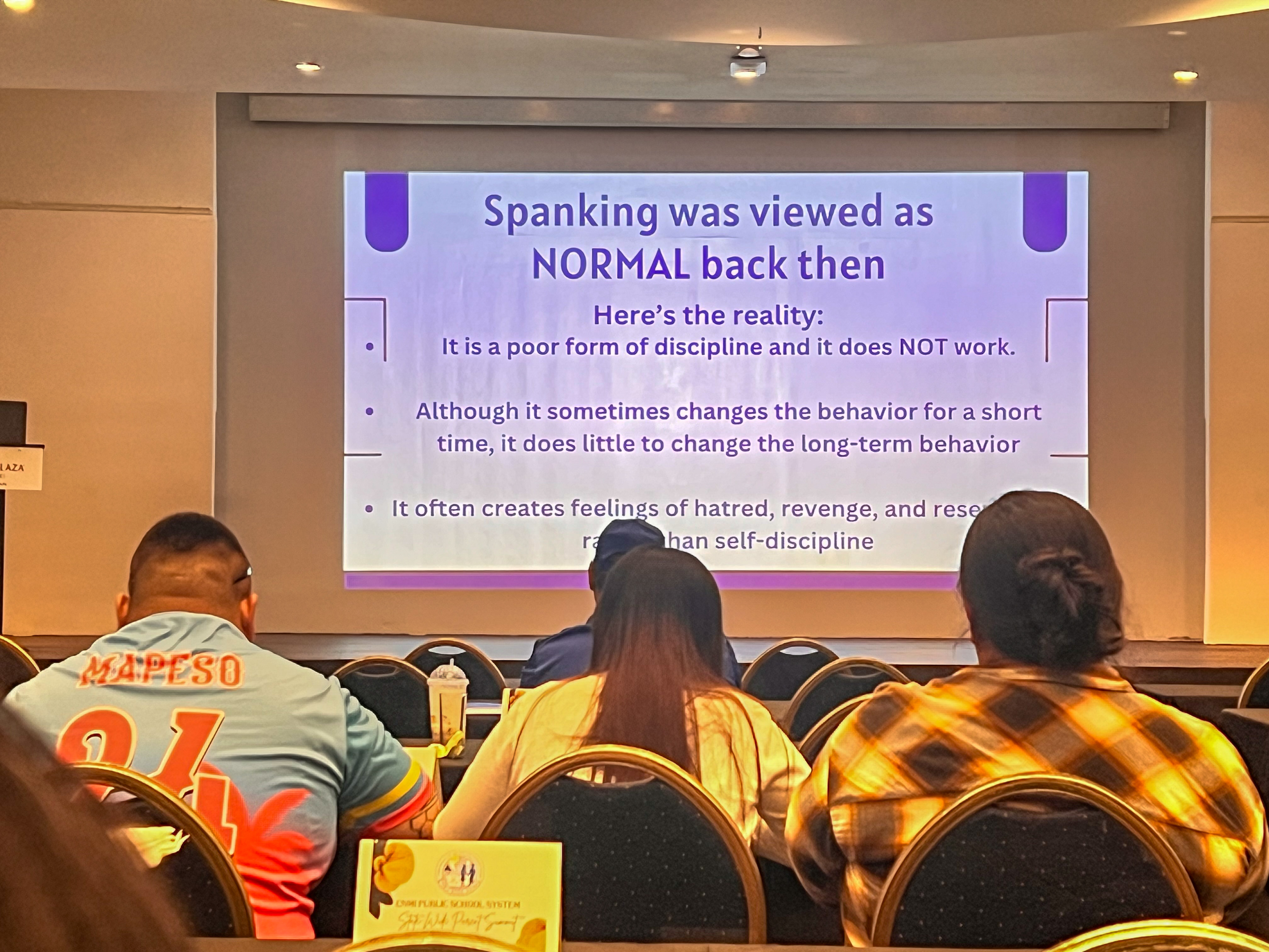 During the breakout session, parents participated in student/child-centered initiatives to help prevent child abuse.