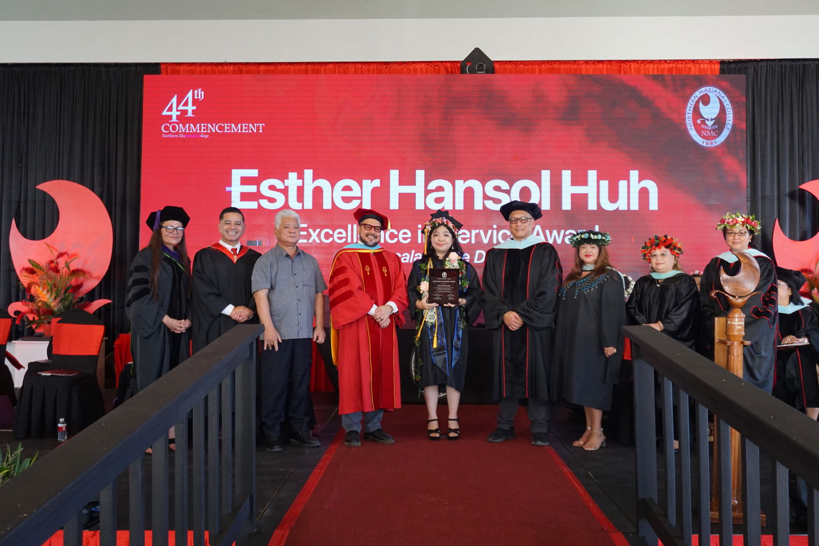 Esther Hansol Huh received an Excellence in Service Award.
