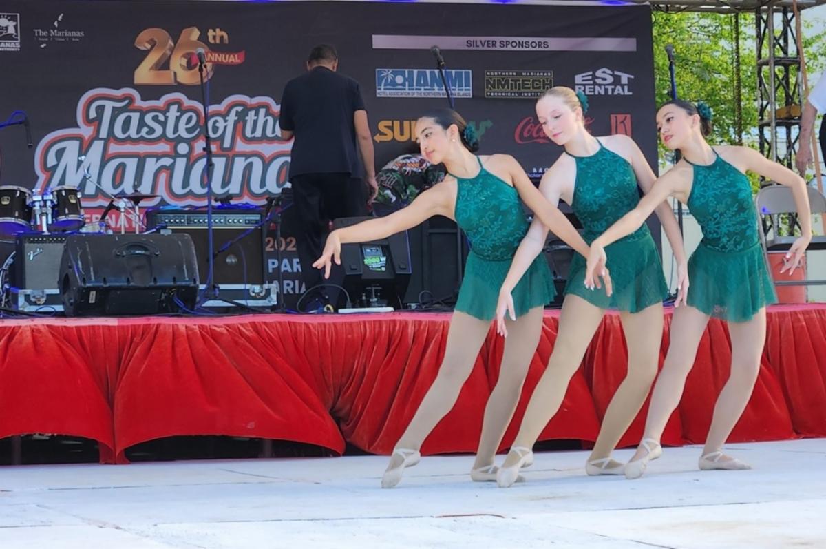Glushko’s Academy of Performing Arts students perform at the 26th Annual Taste of the Marianas International Food Festival on May 10, 2025, at American Memorial Park, Saipan.