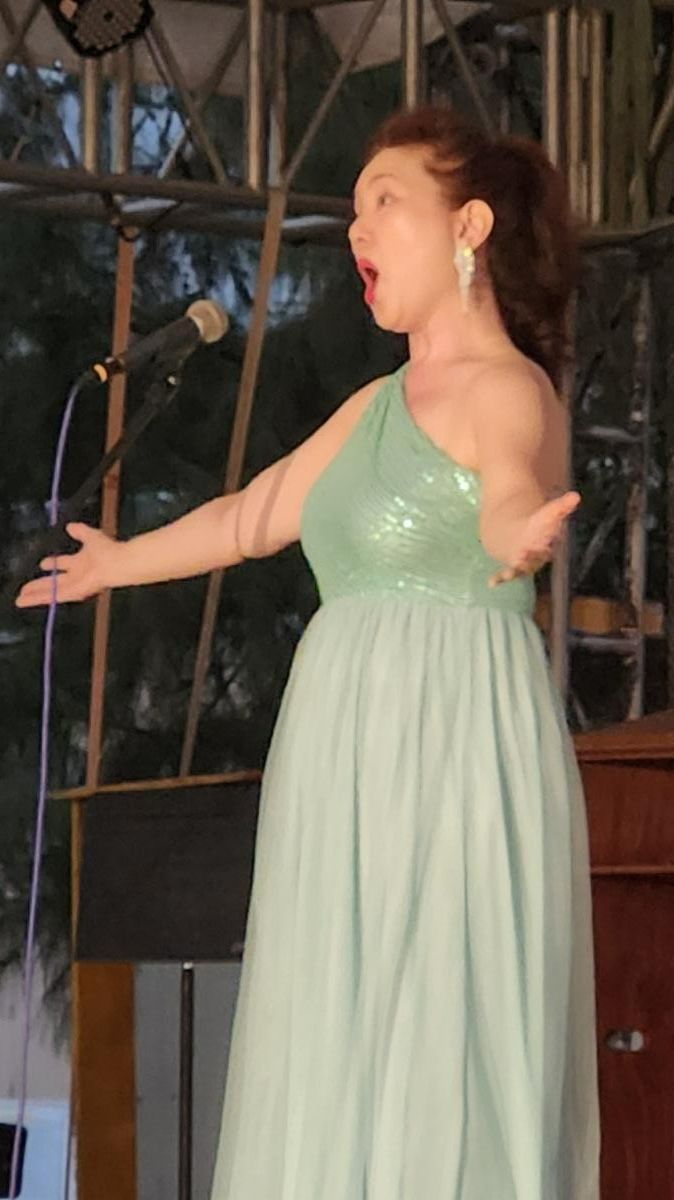 Helen Chin performs at the 26th Annual Taste of the Marianas International Food Festival on May 10, 2025, at American Memorial Park, Saipan.