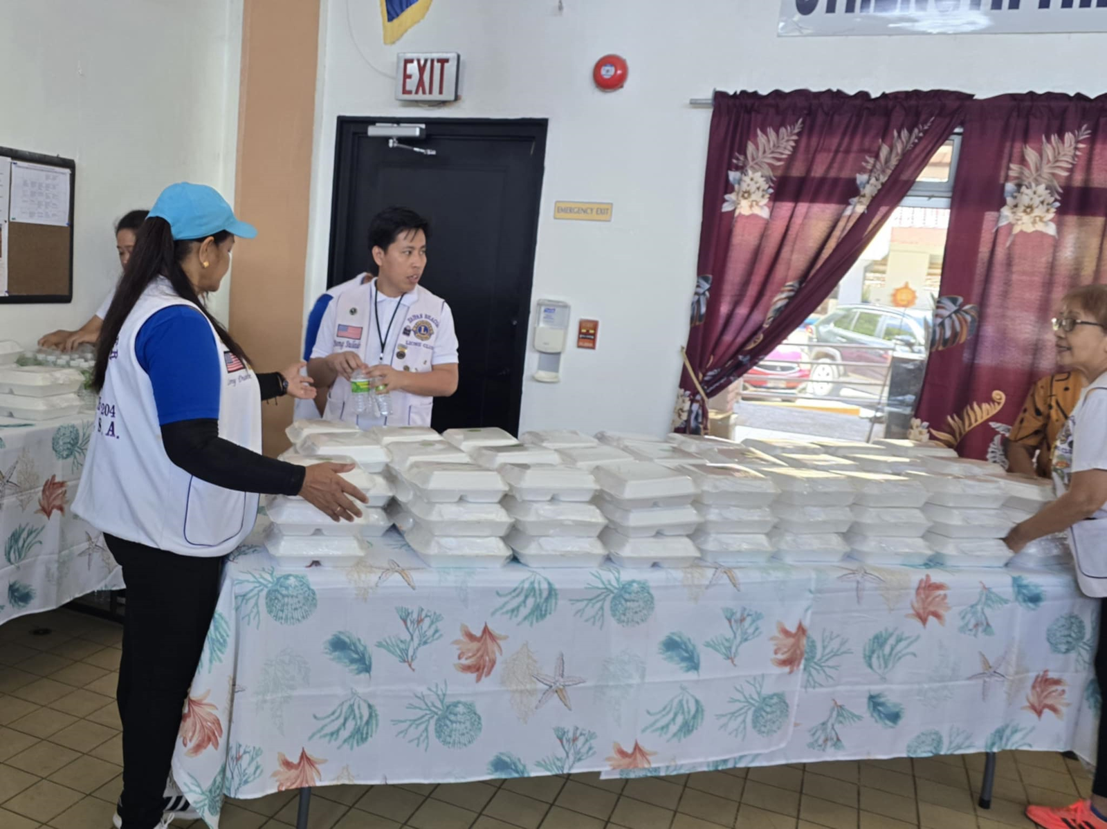 The Saipan Beacon Lions provided lunches to senior citizens. 