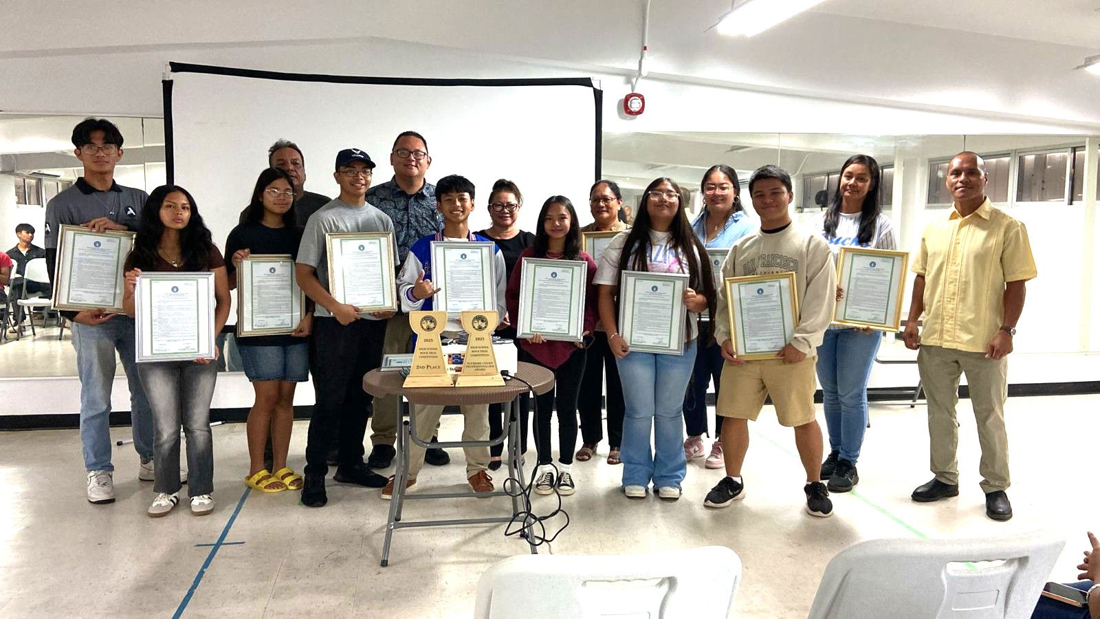 On May 28, 2025, the Rota Legislative Delegation honored the 2025 Dr. Rita Hocog Inos High School Mock Trial Team with Resolution 24-03.Contributed photo