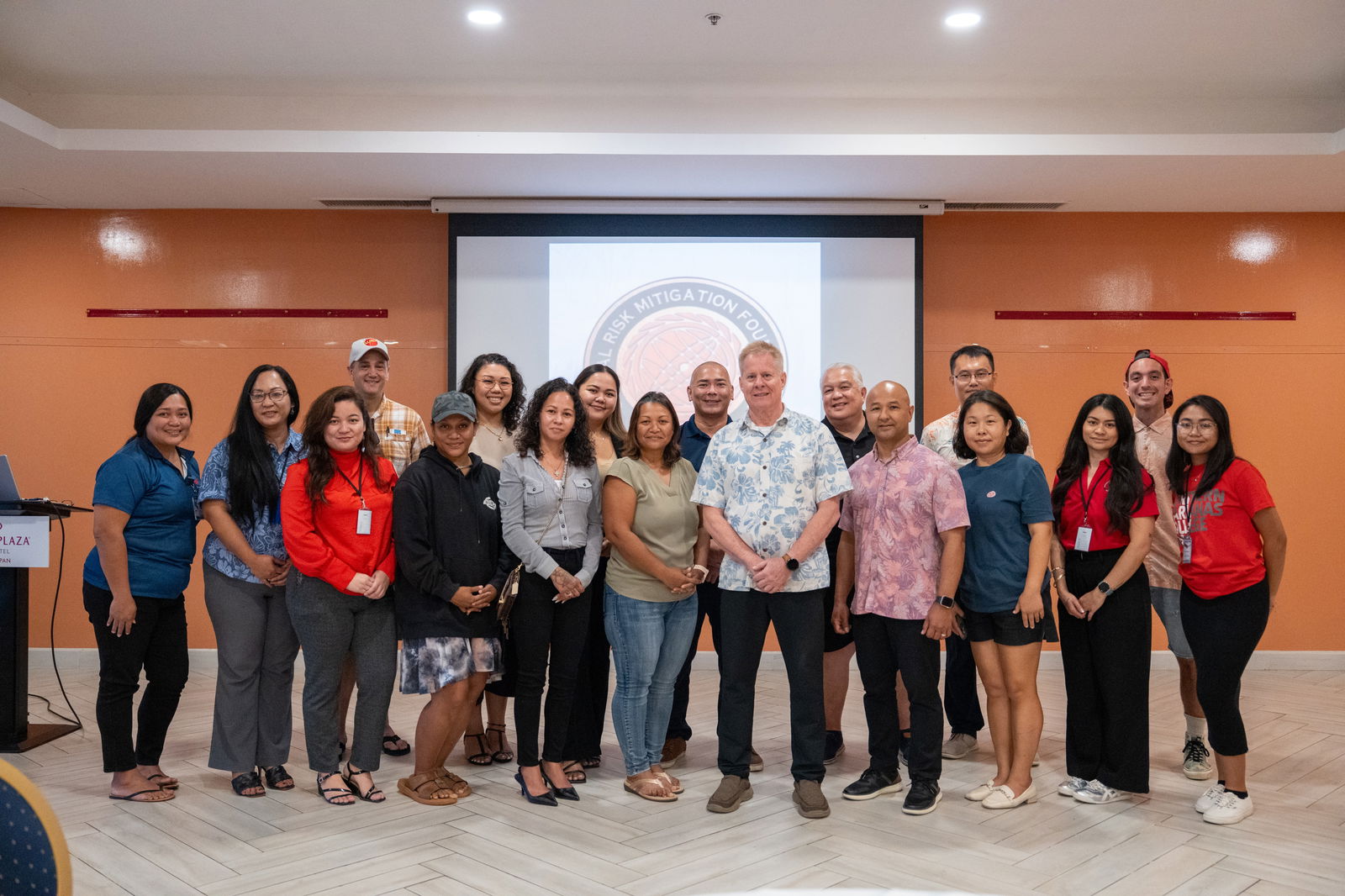 Training participants pose with export expert instructor and Director of Southeast Asia Global Risk Mitigation Foundation, Chuck Lopez.