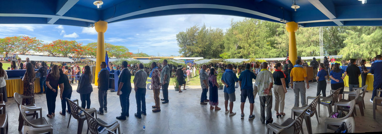 BOE, PSS and government officials congratulate the 186 promoted students.