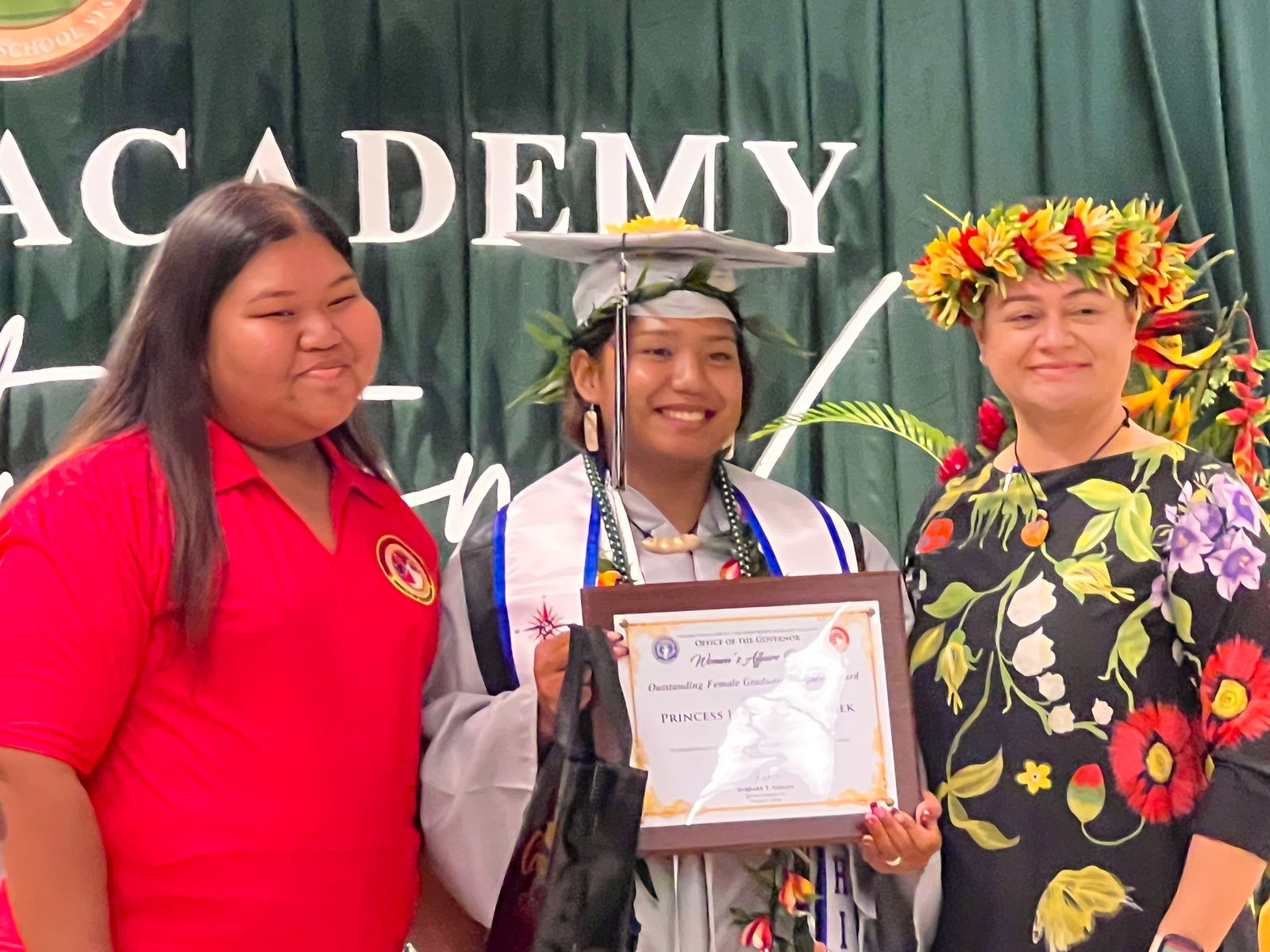 Princess Hana B. Debengek is the Outstanding Female Graduate awardee.