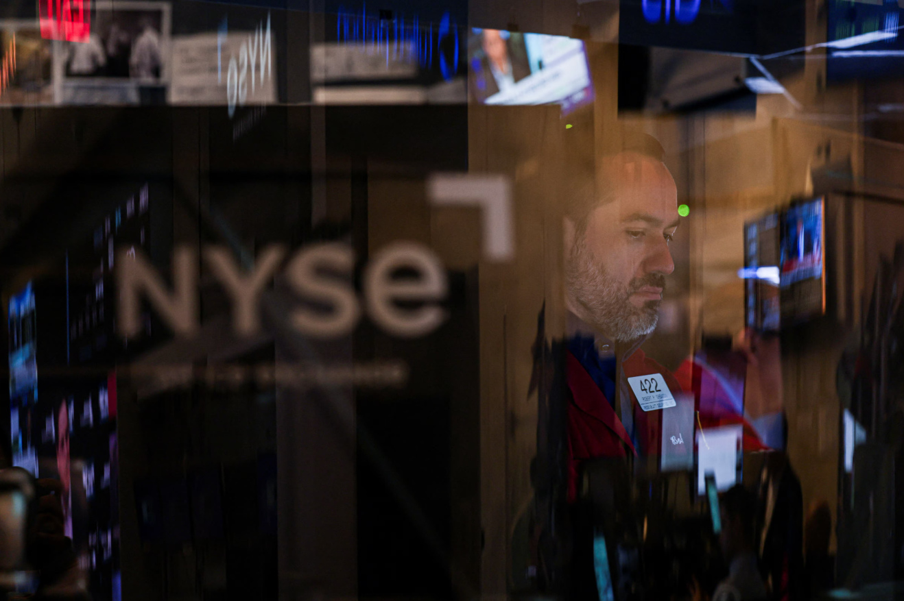 A trader works on the floor at the New York Stock Exchange in New York City, June 27, 2025.REUTERS