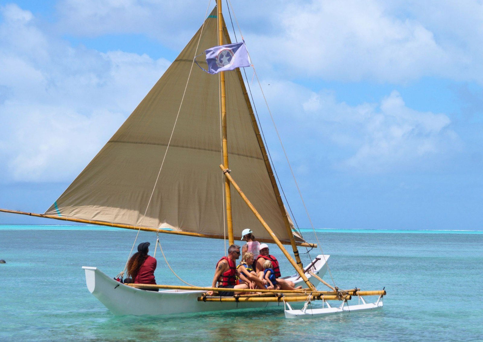 Happy customers on the water with 500 Sails, experiencing traditional sailing.500 Sails photos