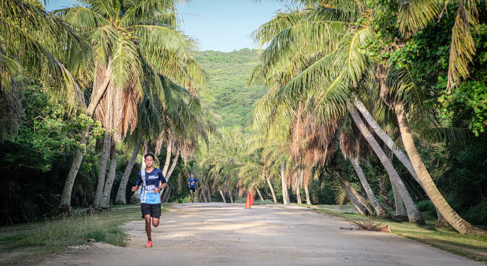 Takeru Jim pushes through during Run Saipan Grotto 10K '25 on Saturday.Photo by Jon Sugutan