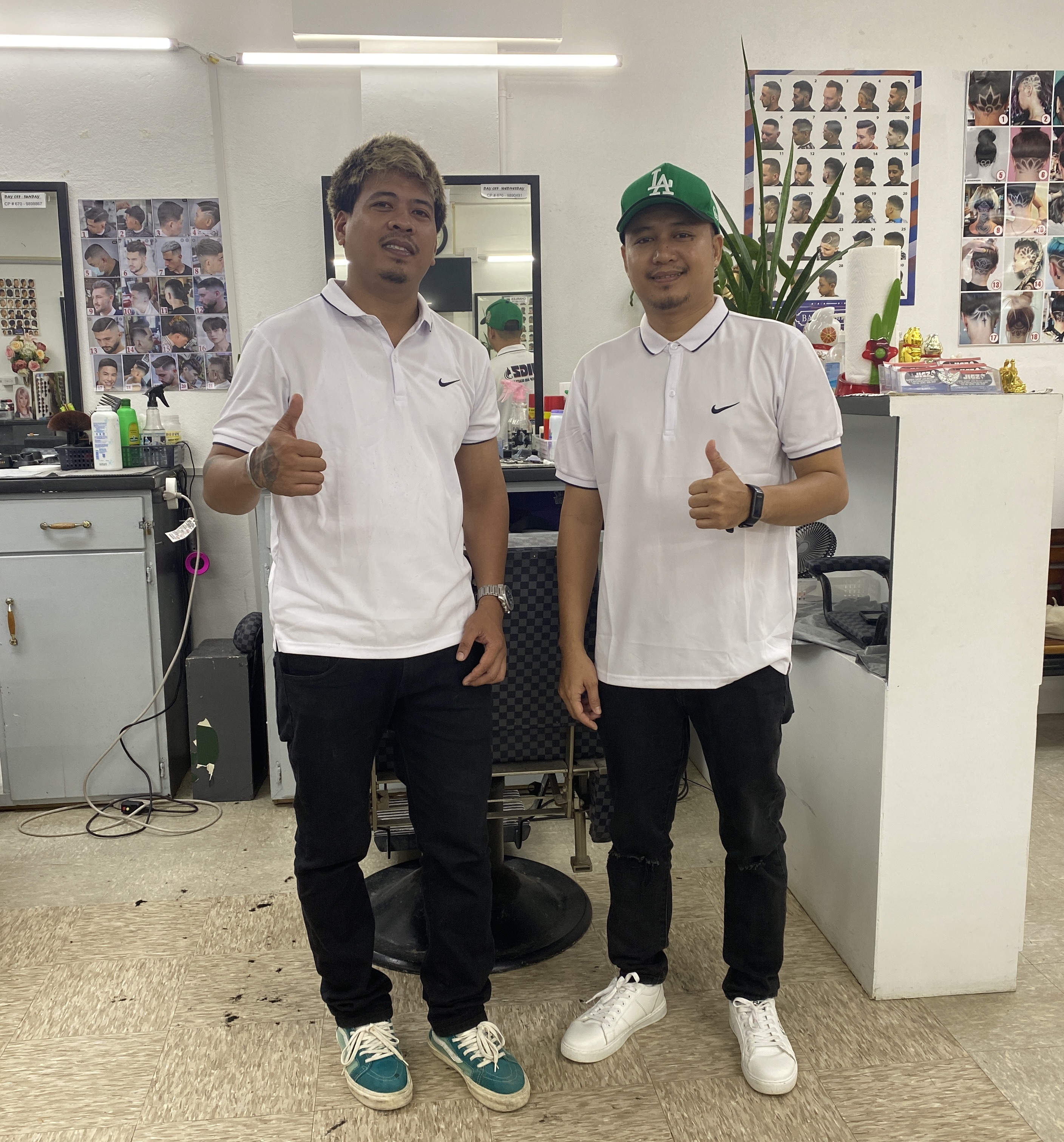 Mark Hattap, left, and Renz Leturgo at Jigz in Chalan Kanoa.