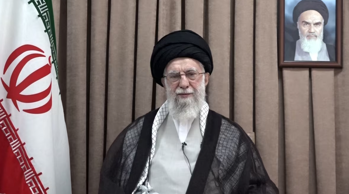 Iran’s Supreme Leader Ayatollah Ali Khamenei speaks in a televised message following the Israeli strikes, in Tehran, Iran, June 18, 2025.Office of the Iranian Supreme Leader/West Asia News Agency/Handout via REUTERS