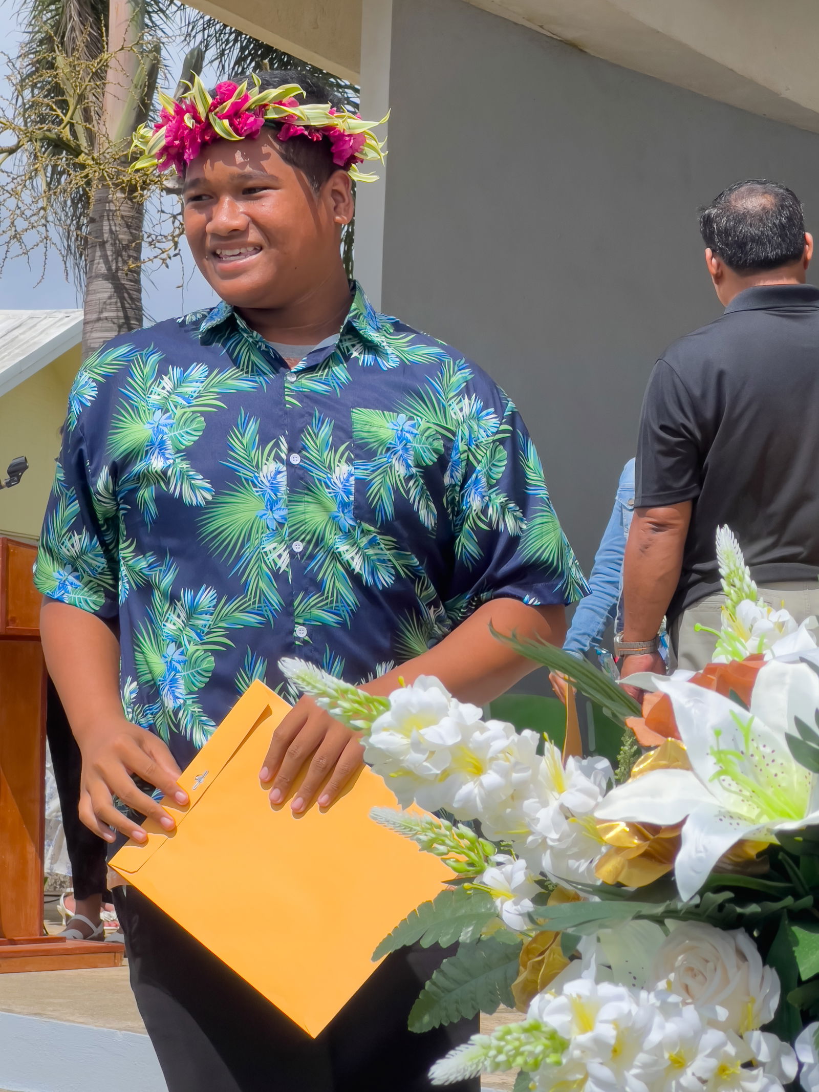 A special milestone for a promoted student.