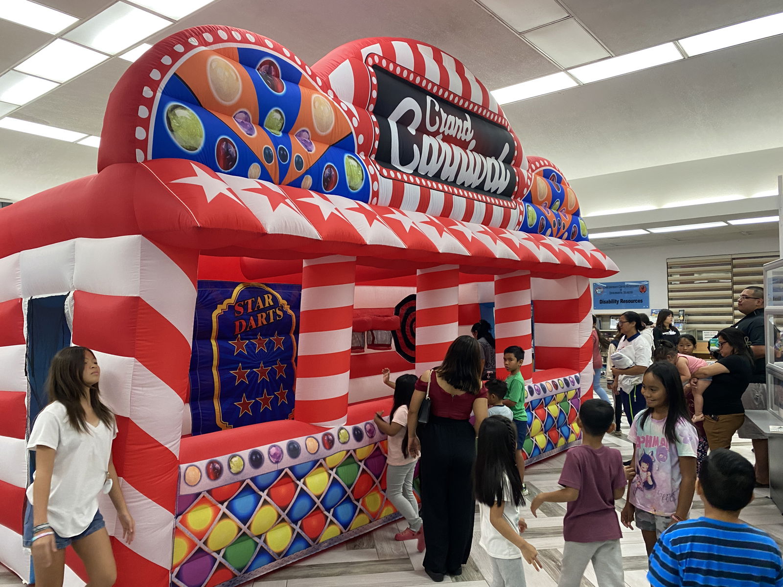 Students took part in an indoor carnival at the closing of JKPL’s 2025 Summer reading program.