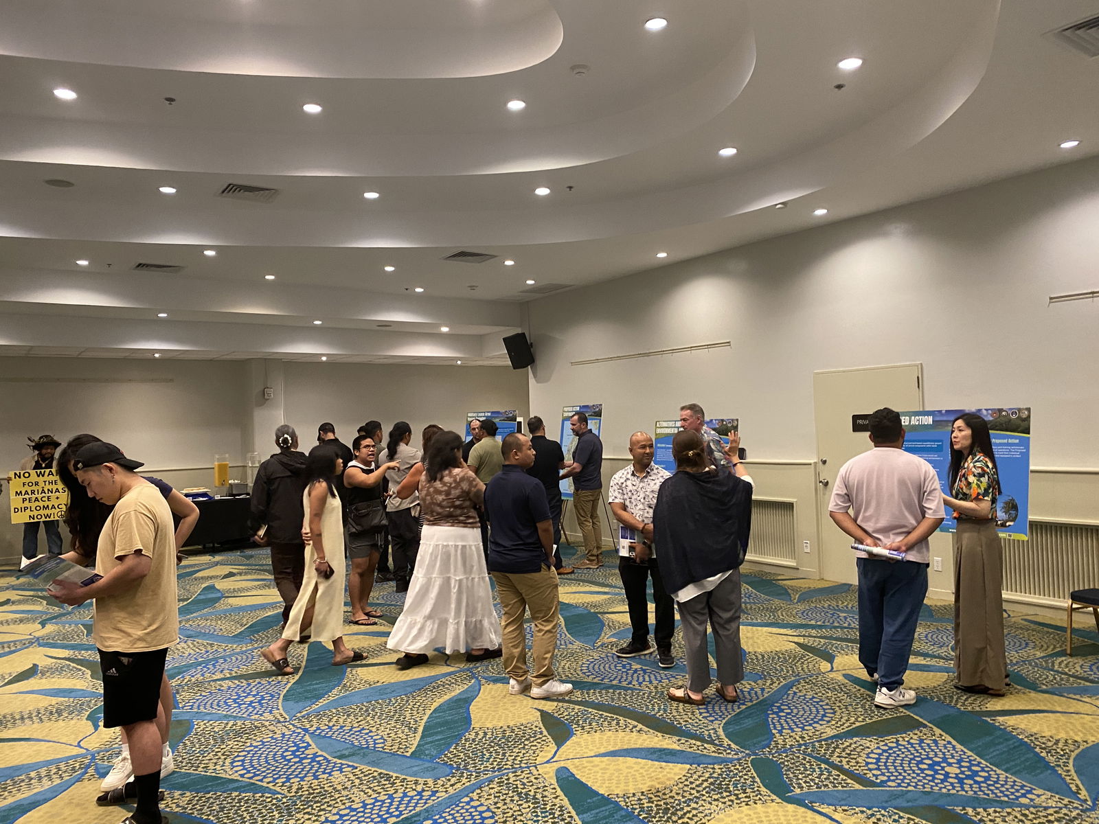 Saipan residents meet with subject-matter experts on the revised Draft Environmental Impact Statement for Commonwealth of the Northern Mariana Islands Joint Military Training or CNMI JMT.​