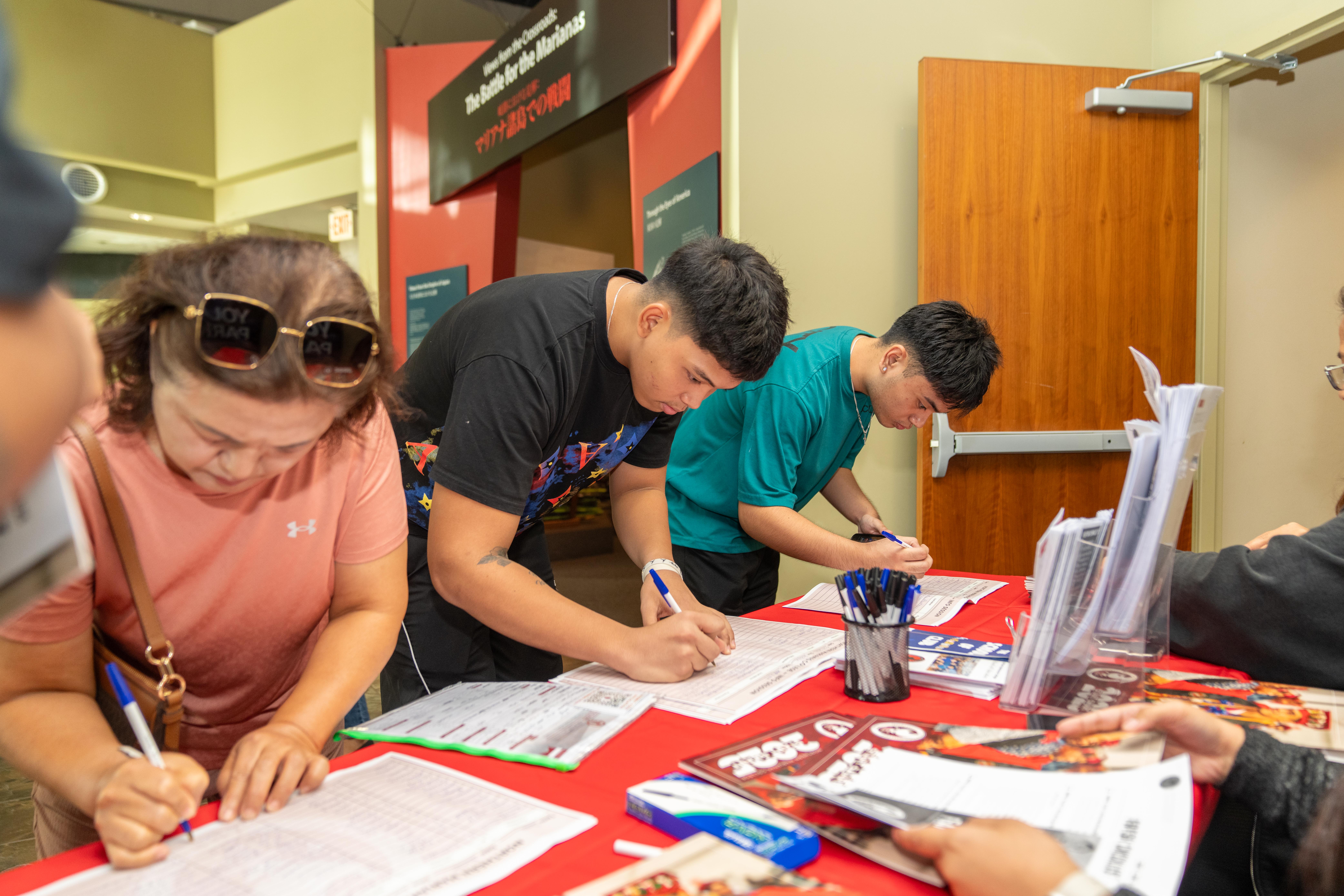 Participants of the last info session held by the Northern Marianas College signed in and received an admissions packet. NMC will be hosting another free info session on June 24, 2025 at the Crowne Plaza Resort Saipan.NMC photo